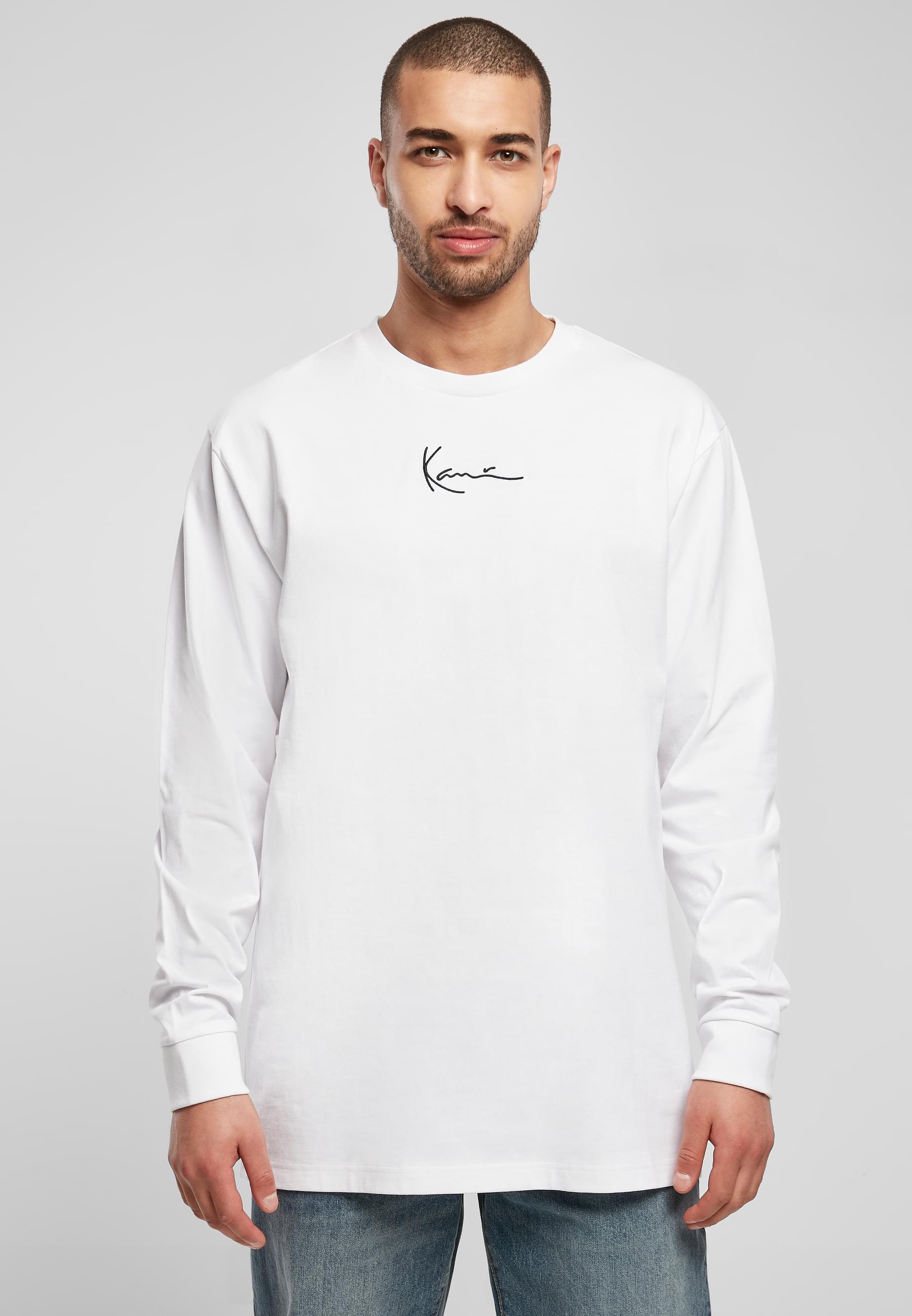 Karl Kani Longsleeve »Karl Kani Herren KKMQ22002WHT Small Signature L/S white«, (1 tlg.)