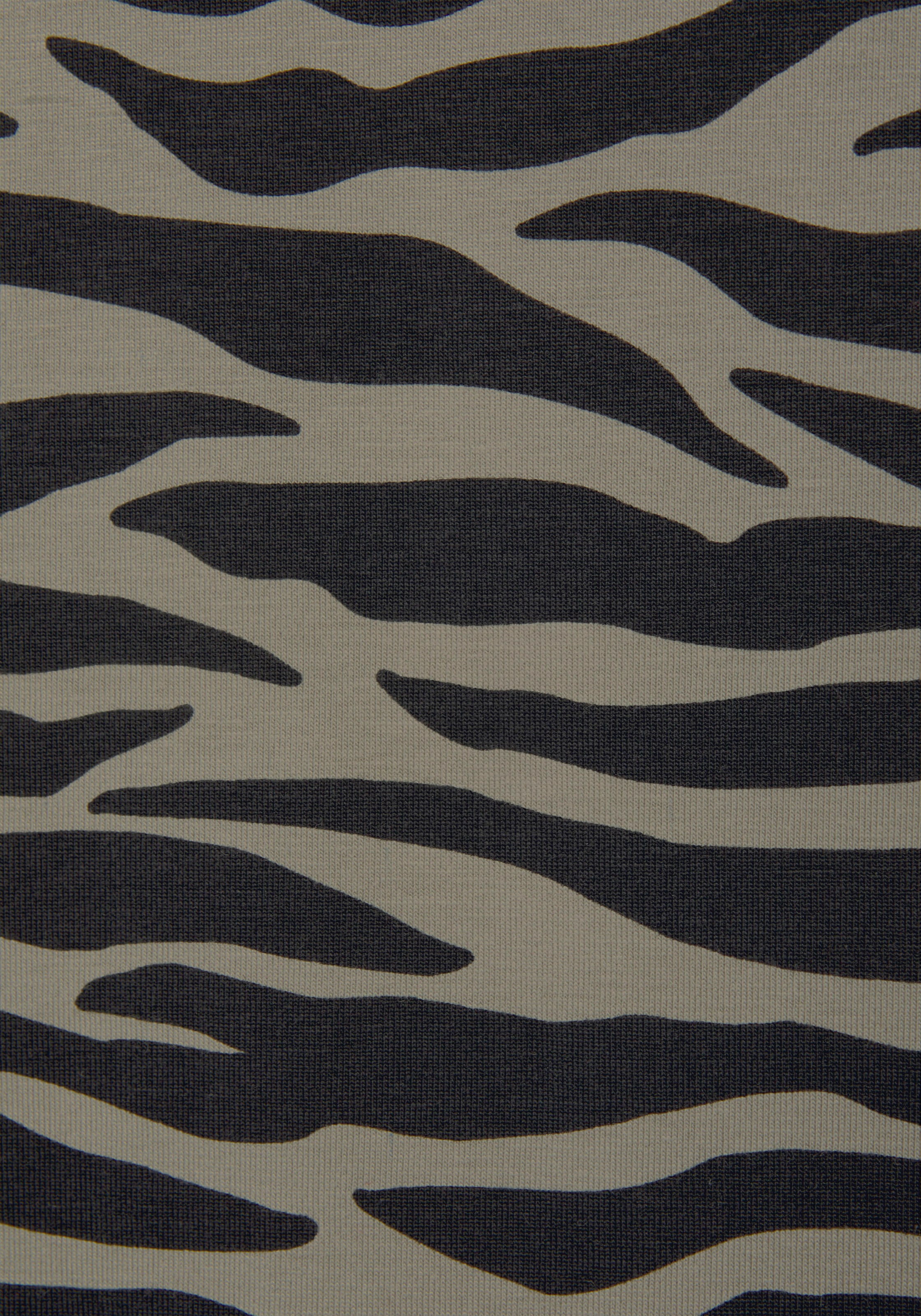 BAUR (1 für LASCANA | Animal-Print tlg.), Stehkragenshirt, mit kaufen