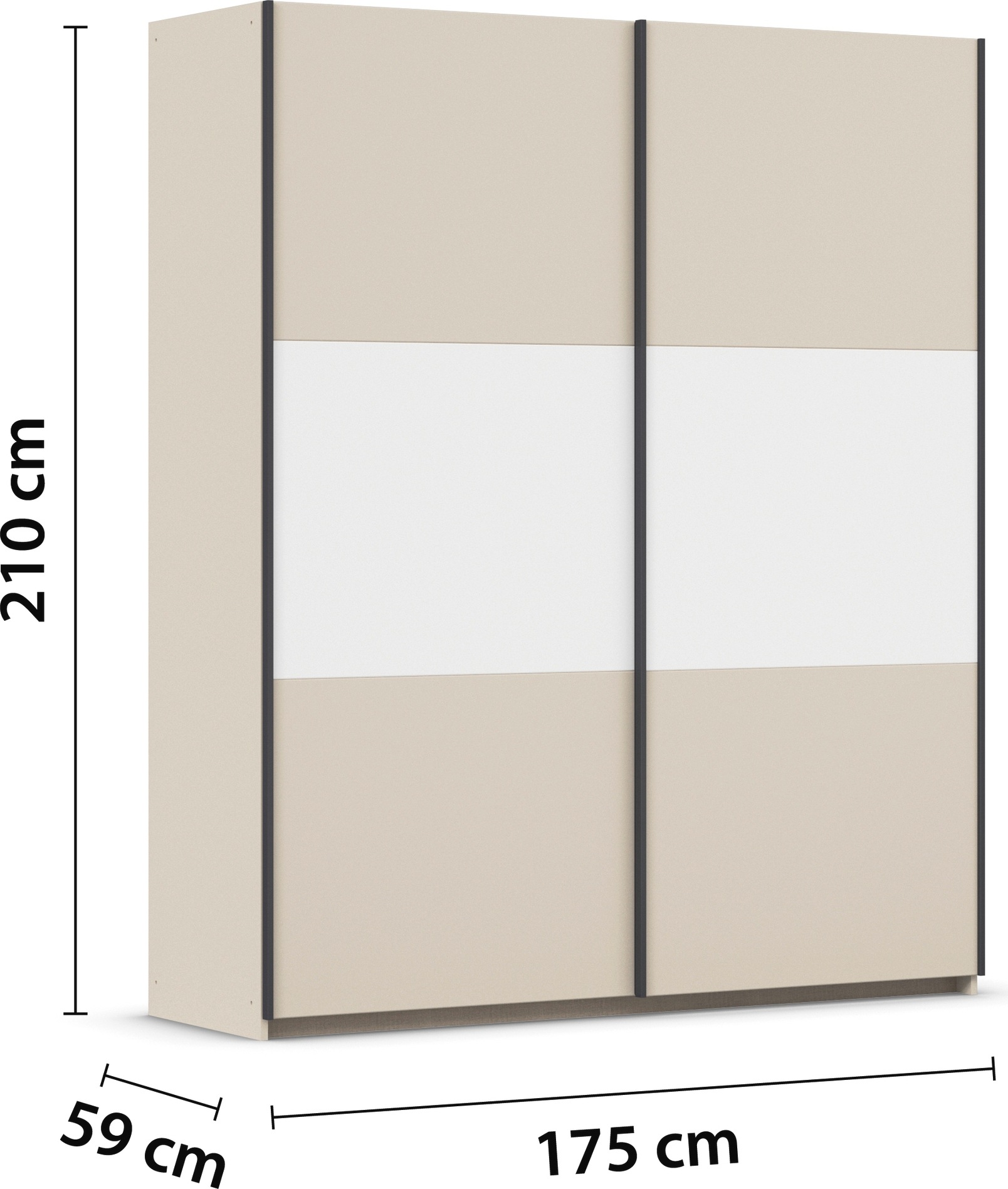 rauch Schwebetürenschrank »Kleiderschrank Schrank Garderobe Garderobenschrank Wäscheschrank NEO« 3 verschiedene Ausstattungen BASIC/CLASSIC/PREMIUM (inkl. SOFT-CLOSE),  mit großzügigem Stauraum und vielfältigen Farbkombinationen