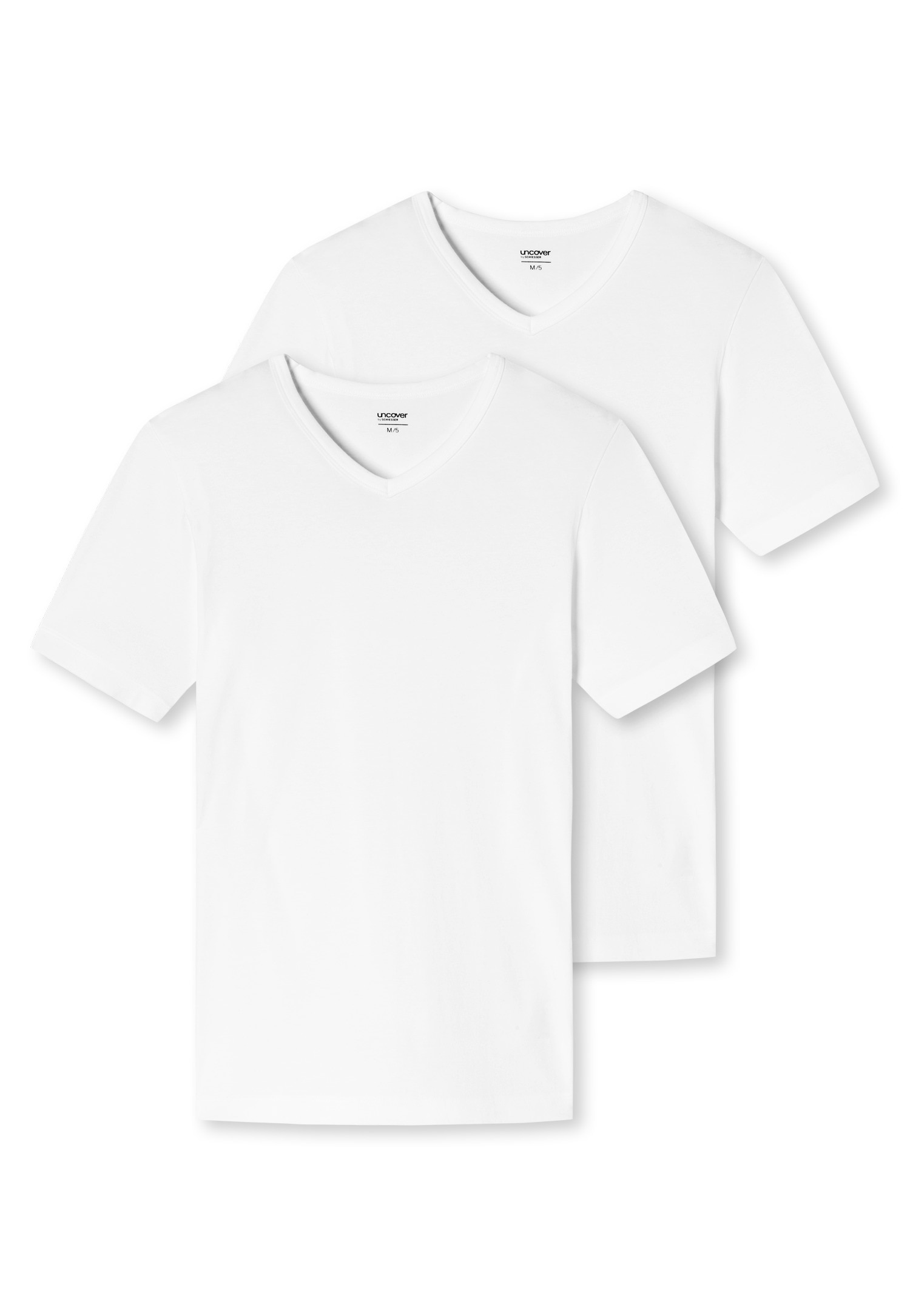 uncover by SCHIESSER V-Shirt "Uncover Cotton" V-Neck, Kurzarm, Multipack, Cotton-Mix, elastisch