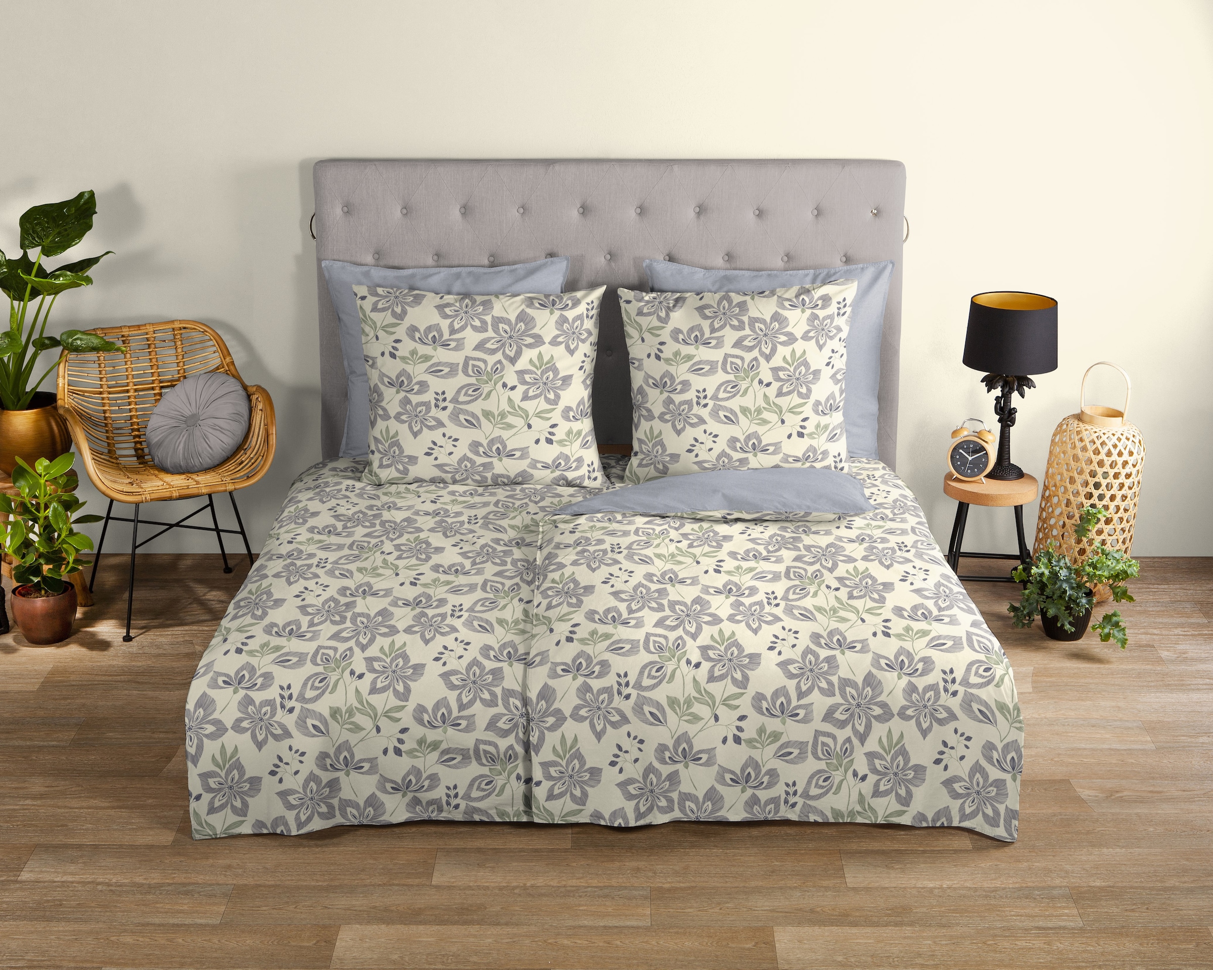 good morning Wendebettwäsche "Vesper" 3 Stk. tlg. 100% Baumwolle, Renforcé, günstig online kaufen