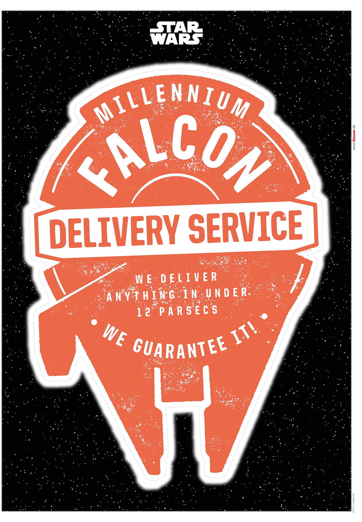 Komar Wandtattoo "Star Wars Delivery Service - Größe 50 x 70 cm" selbstkleb günstig online kaufen