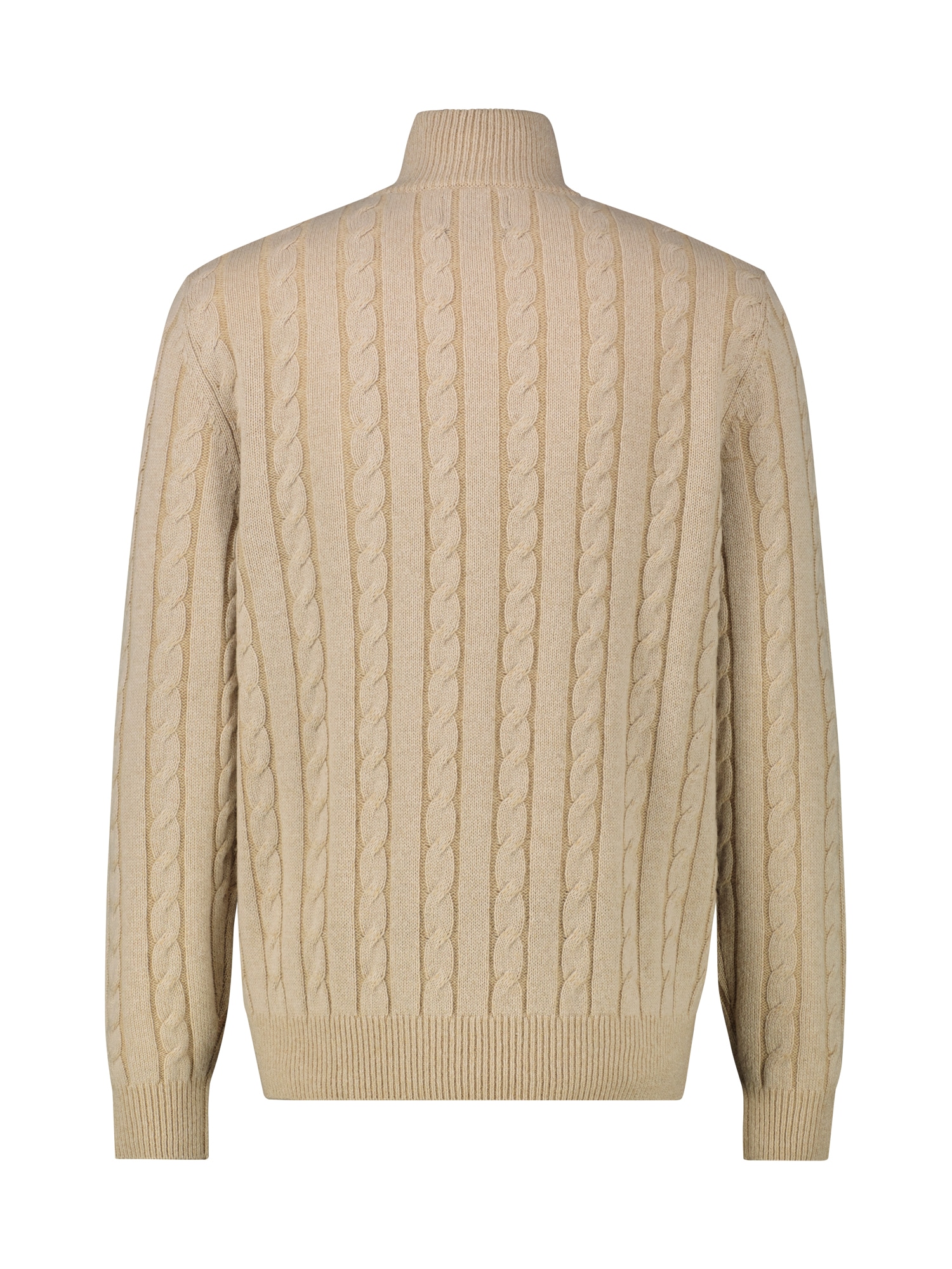 LERROS Strickpullover »LERROS Troyer mit Zopfmuster - Klassik trifft Coolness«