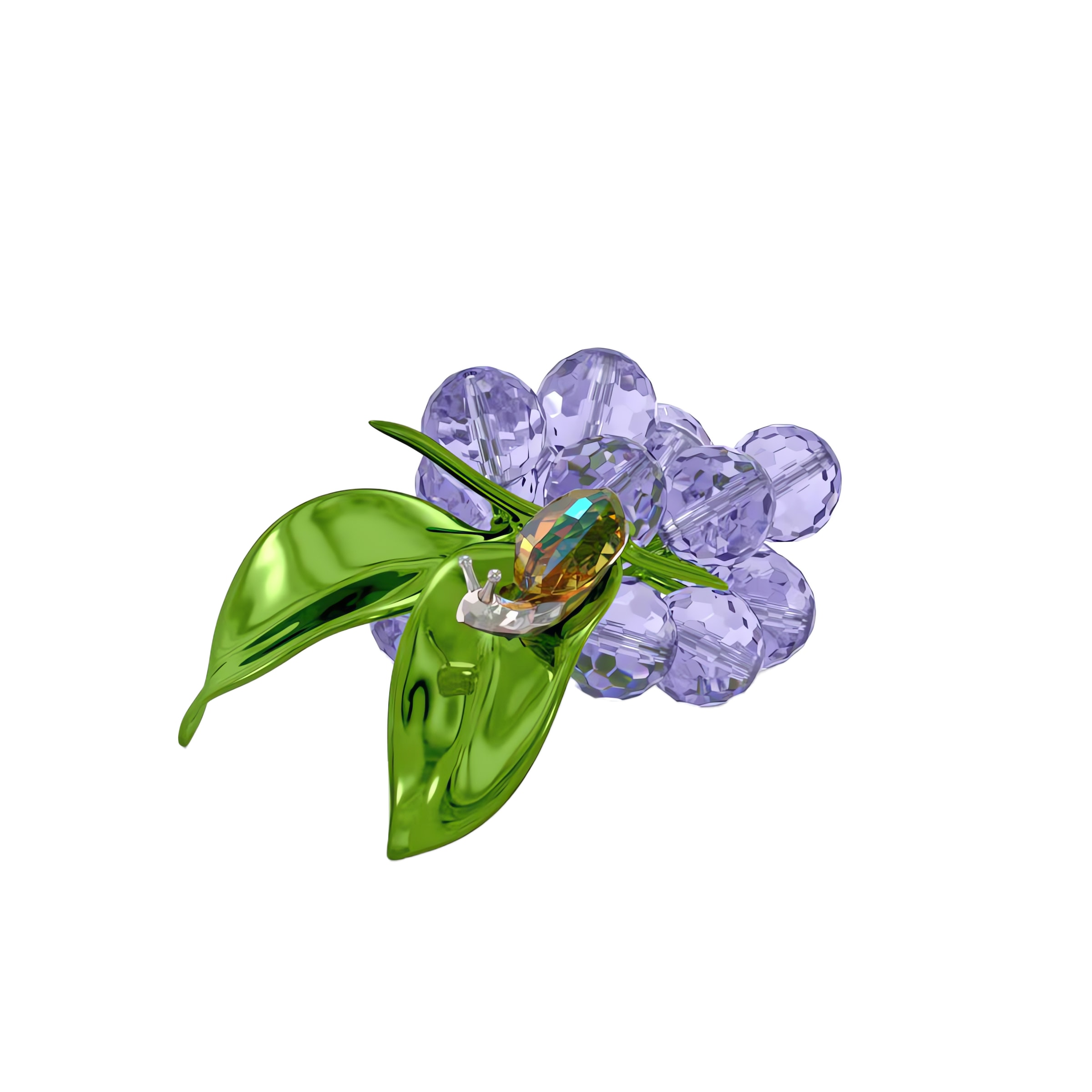 Swarovski Dekofigur »Kristallfigur Sammelfigur Idyllia Schnecke und Blaubeeren« Swarovski® Kristall