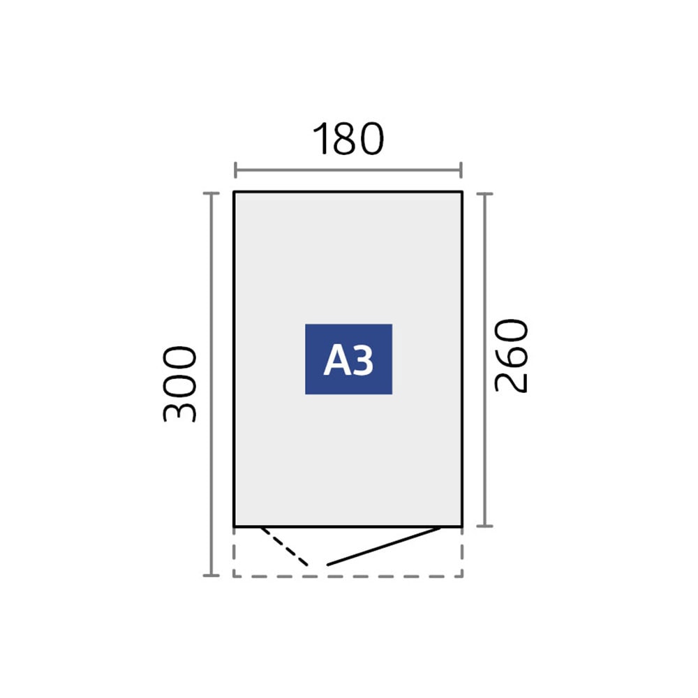 Biohort Gerätehaus »AvantGarde, Gr. A3« verschiedene Farben, mit Doppeltür schmal