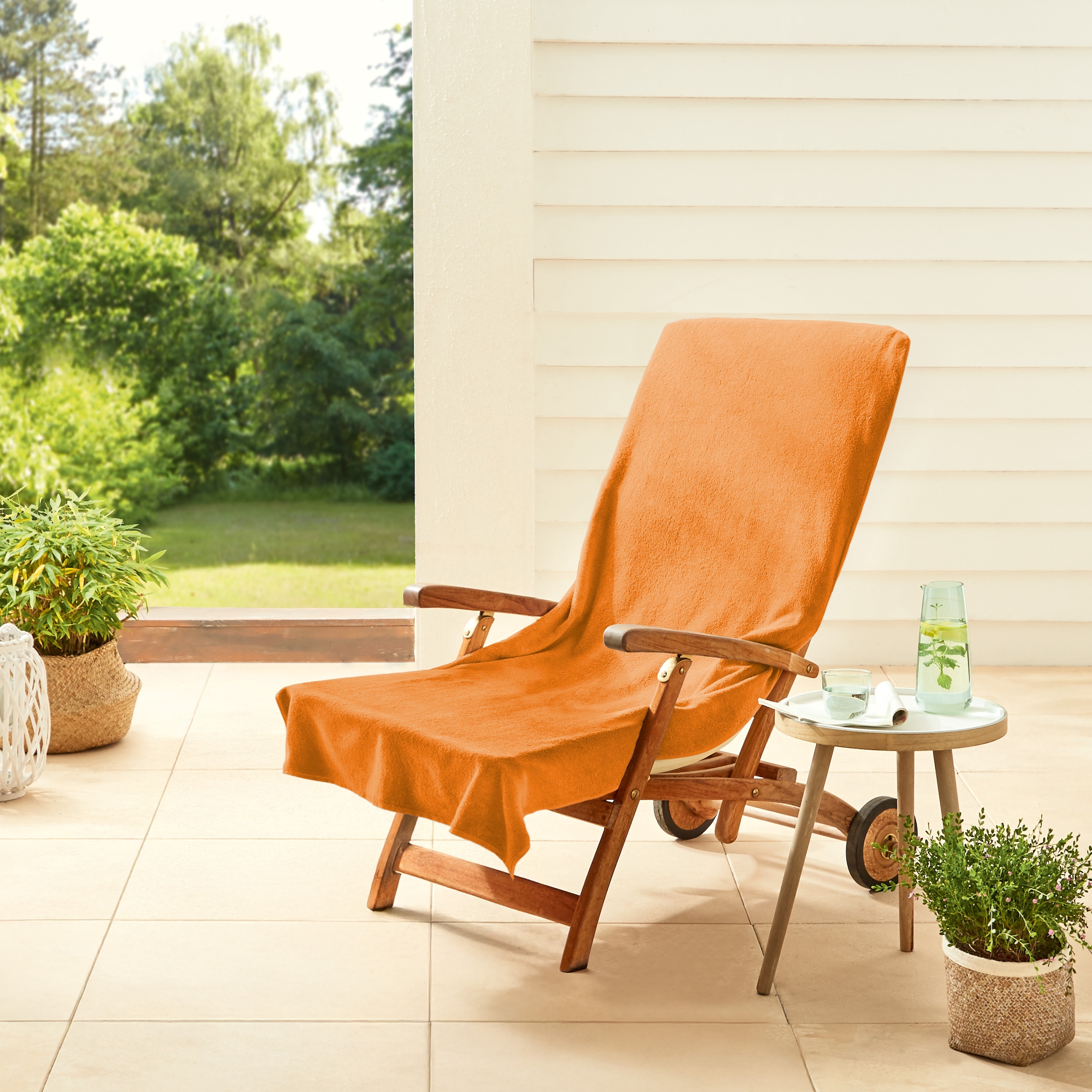 Dyckhoff Handtuch "Stuhlauflage / Liegeauflage" Schonbezug mit Einschubtasc günstig online kaufen