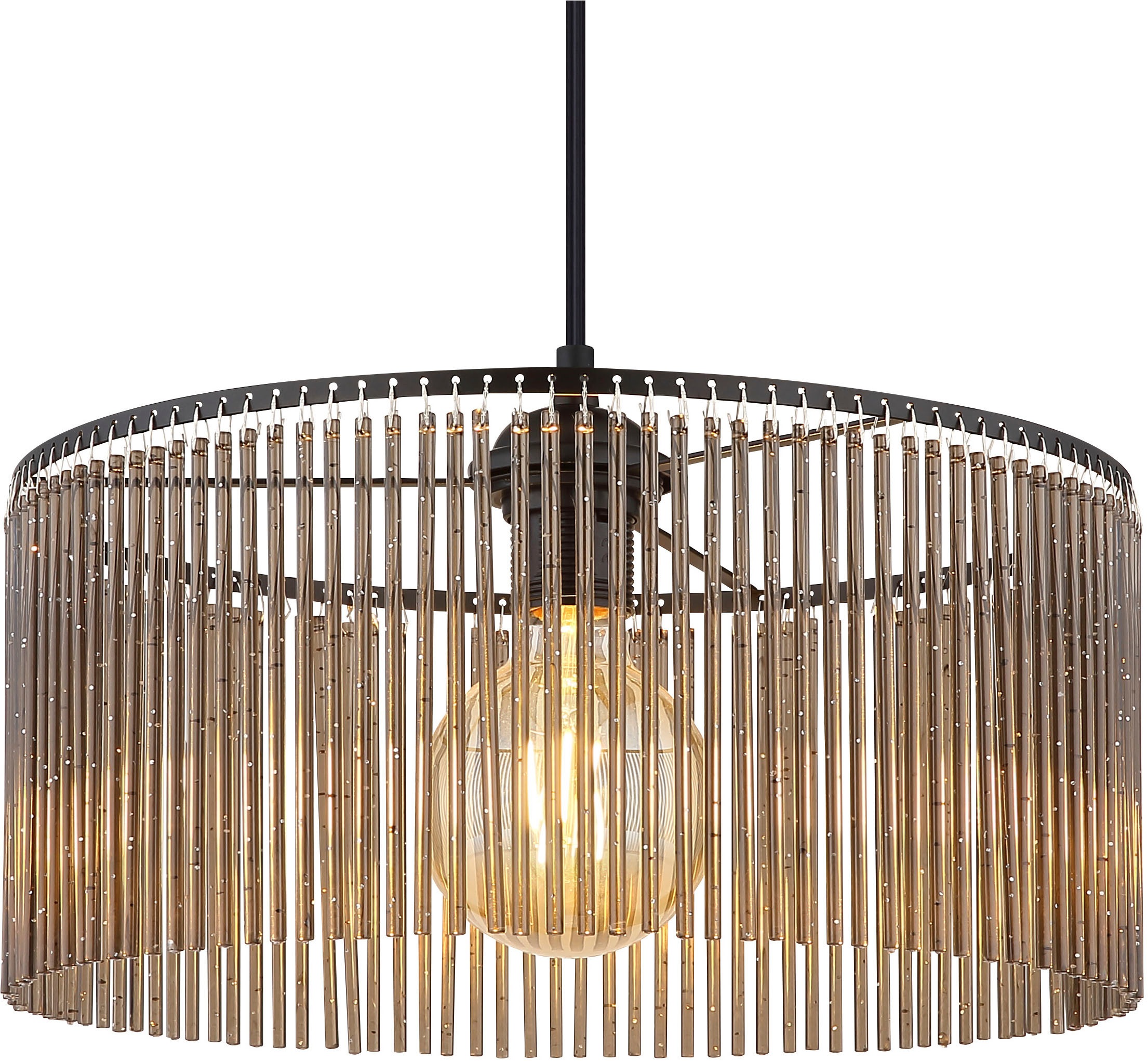 NOWA Pendelleuchte »LEEDS«, 1 flammig, Leuchtmittel E27 | ohne Leuchtmittel, Hängeleuchte, Hängelampe, Acryl, Dekor