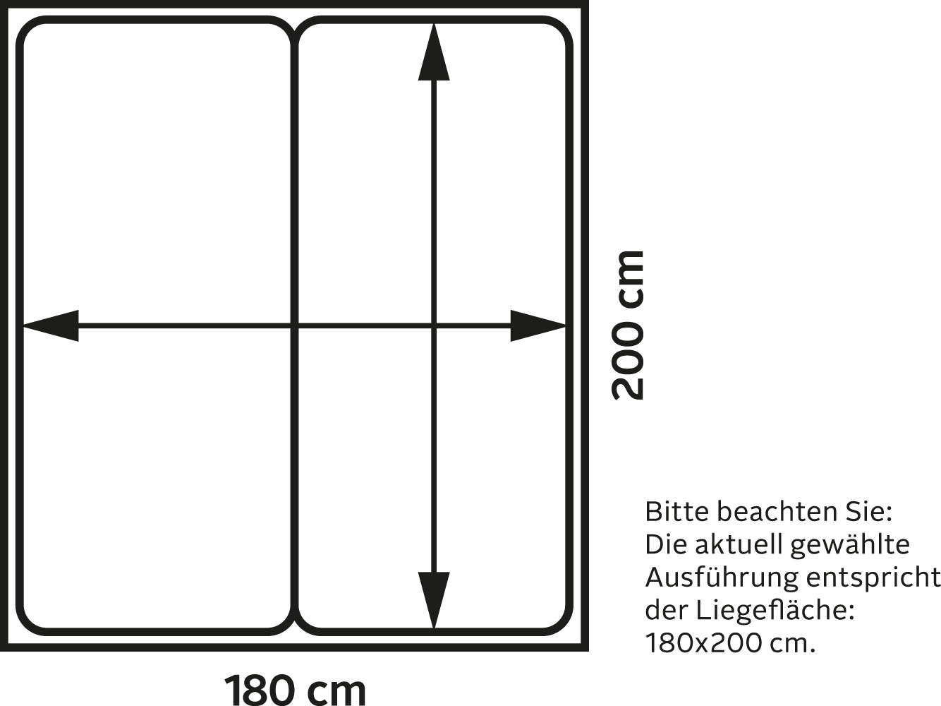 set one by Musterring Bett »Oakland«, Typ 81 und 82, in zwei Breiten, Pino  Aurelio | BAUR