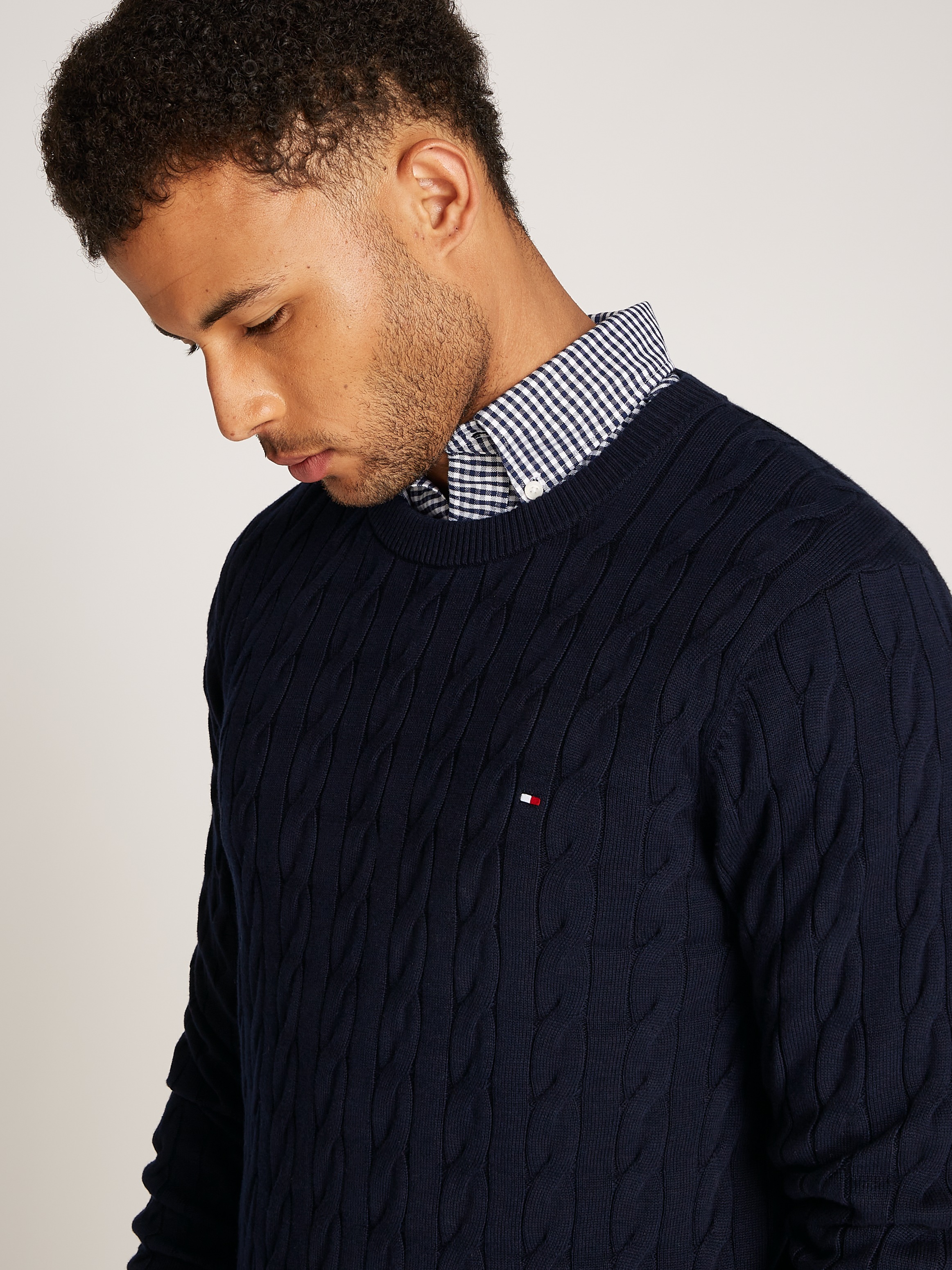 Tommy Hilfiger Strickpullover »CLASSIC CABLE CREW NECK«