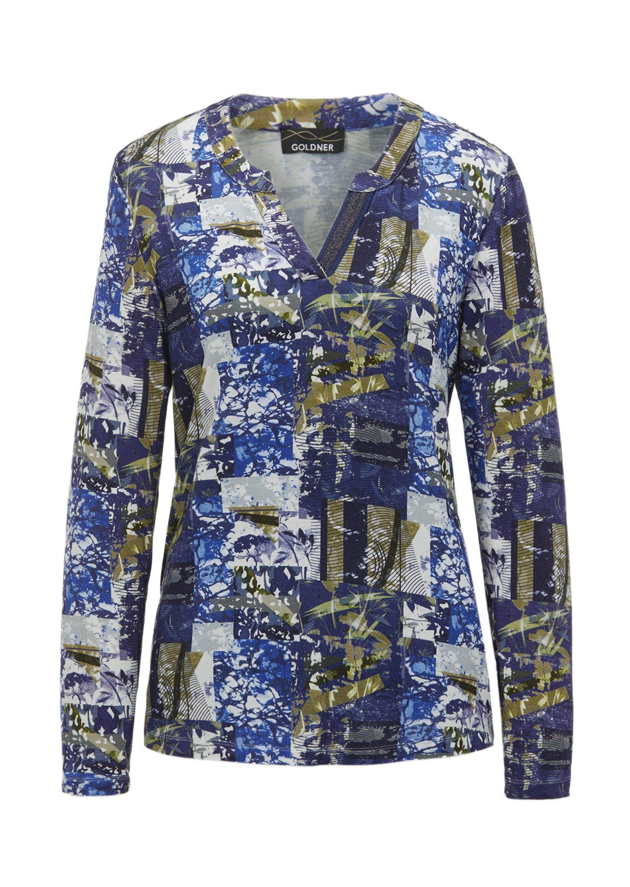 GOLDNER Print-Shirt "Tunikashirt mit Effektdruck" Effektgarn günstig online kaufen