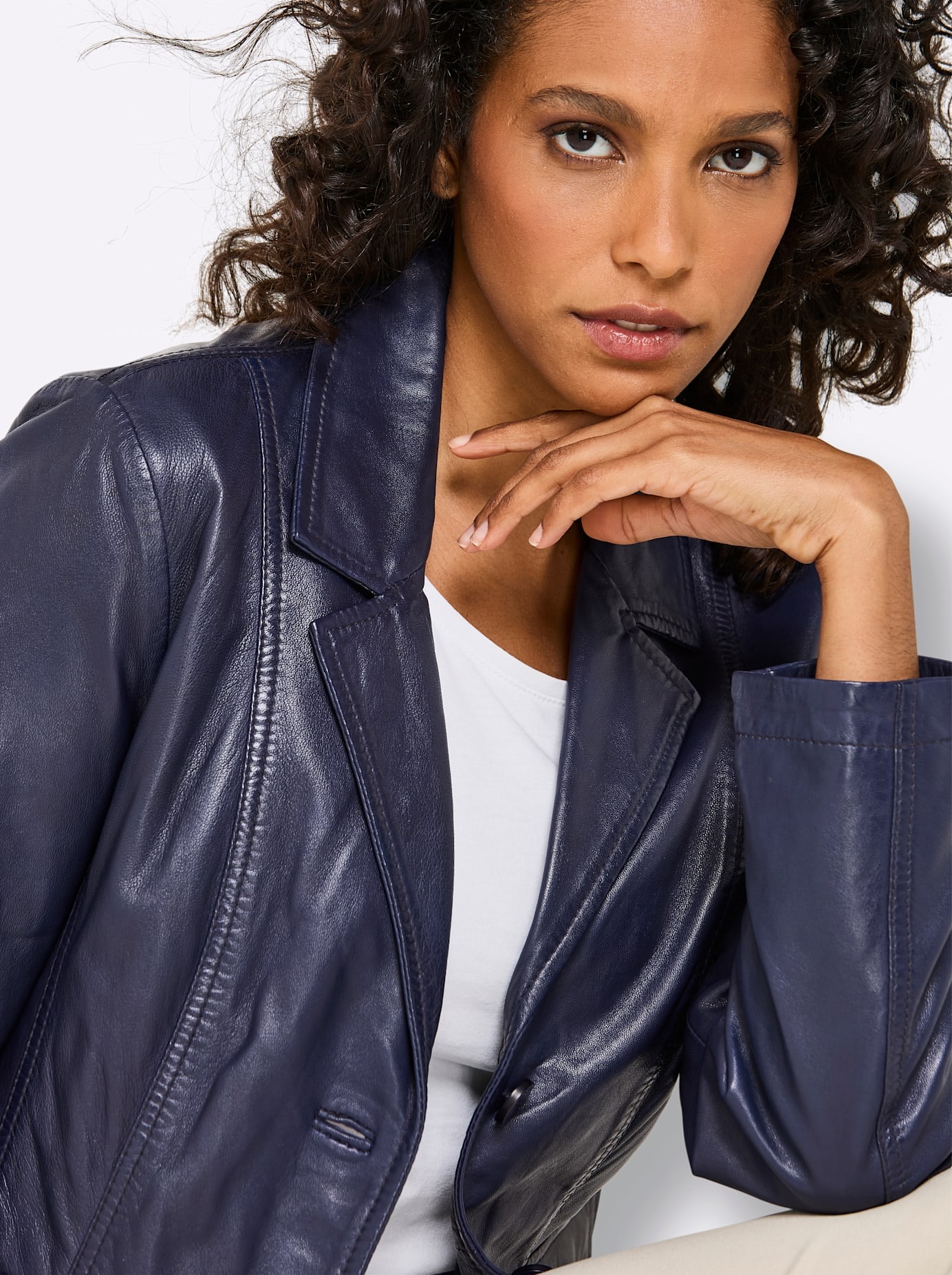 Mainpol Lederblazer »Lammnappa-Lederblazer«