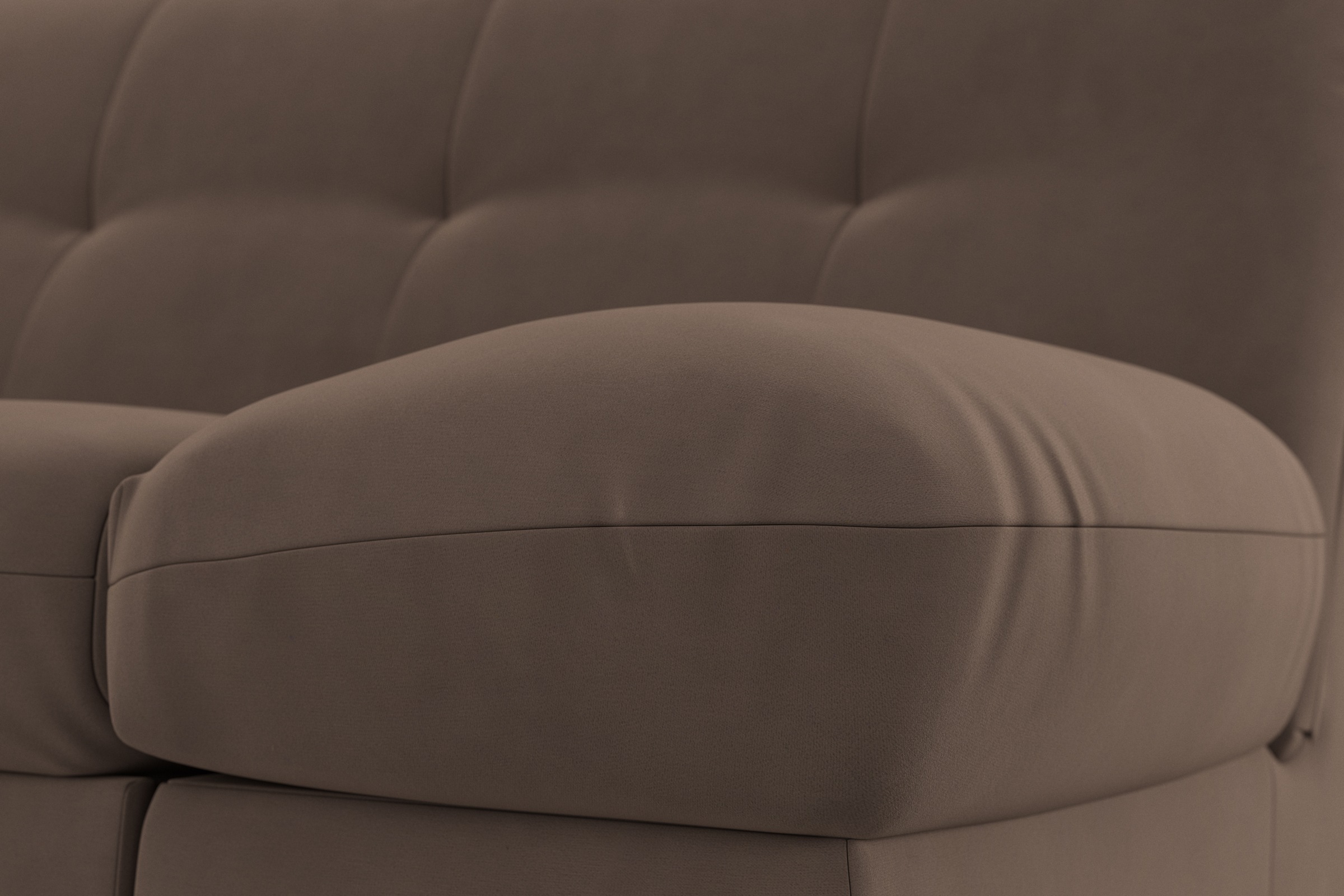 Ecksofa DOMO COLLECTION "Mona L-Form", braun (schlamm), B:297cm H:80cm T:173cm, Struktur fein 100% Polyester;Chenilleoptik 100% Polyester;SOFTLUX/Struktur fein 100% Polyester, Sofas, Ecksofa, wahlweise mit Bettfunktion 9
