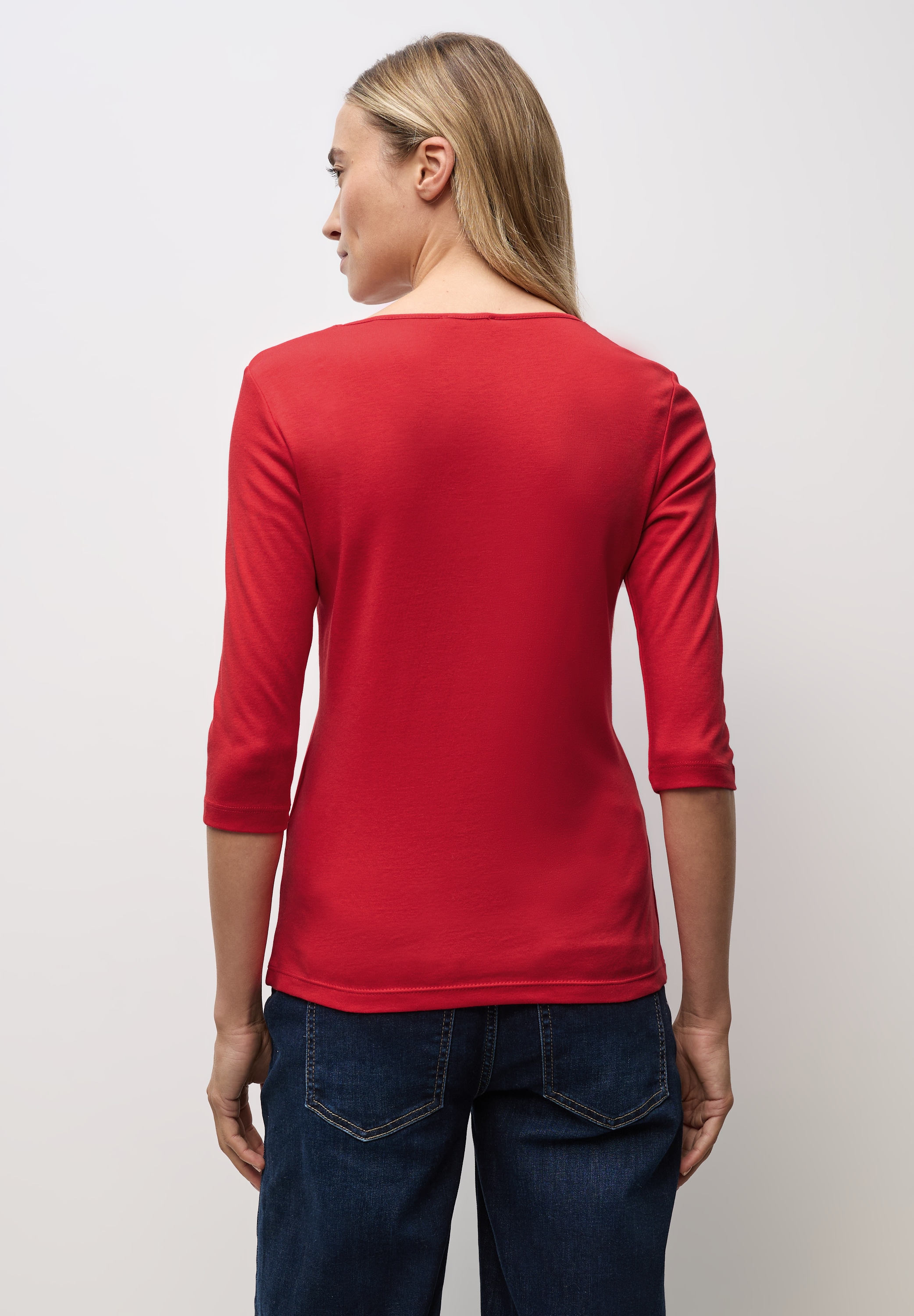 STREET ONE 3/4-Arm-Shirt mit Rundhalsausschnitt günstig online kaufen