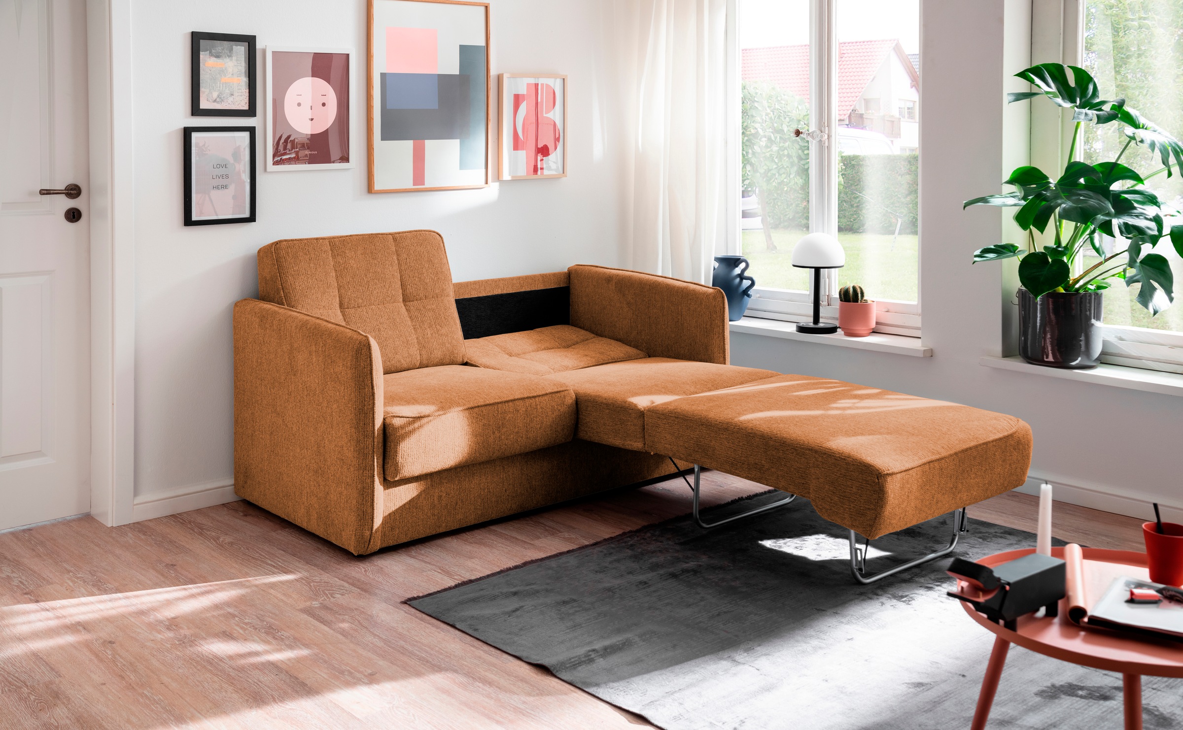 Home affaire Schlafsofa "Milano" zwei einzeln ausziehbare Liegefunktionen günstig online kaufen