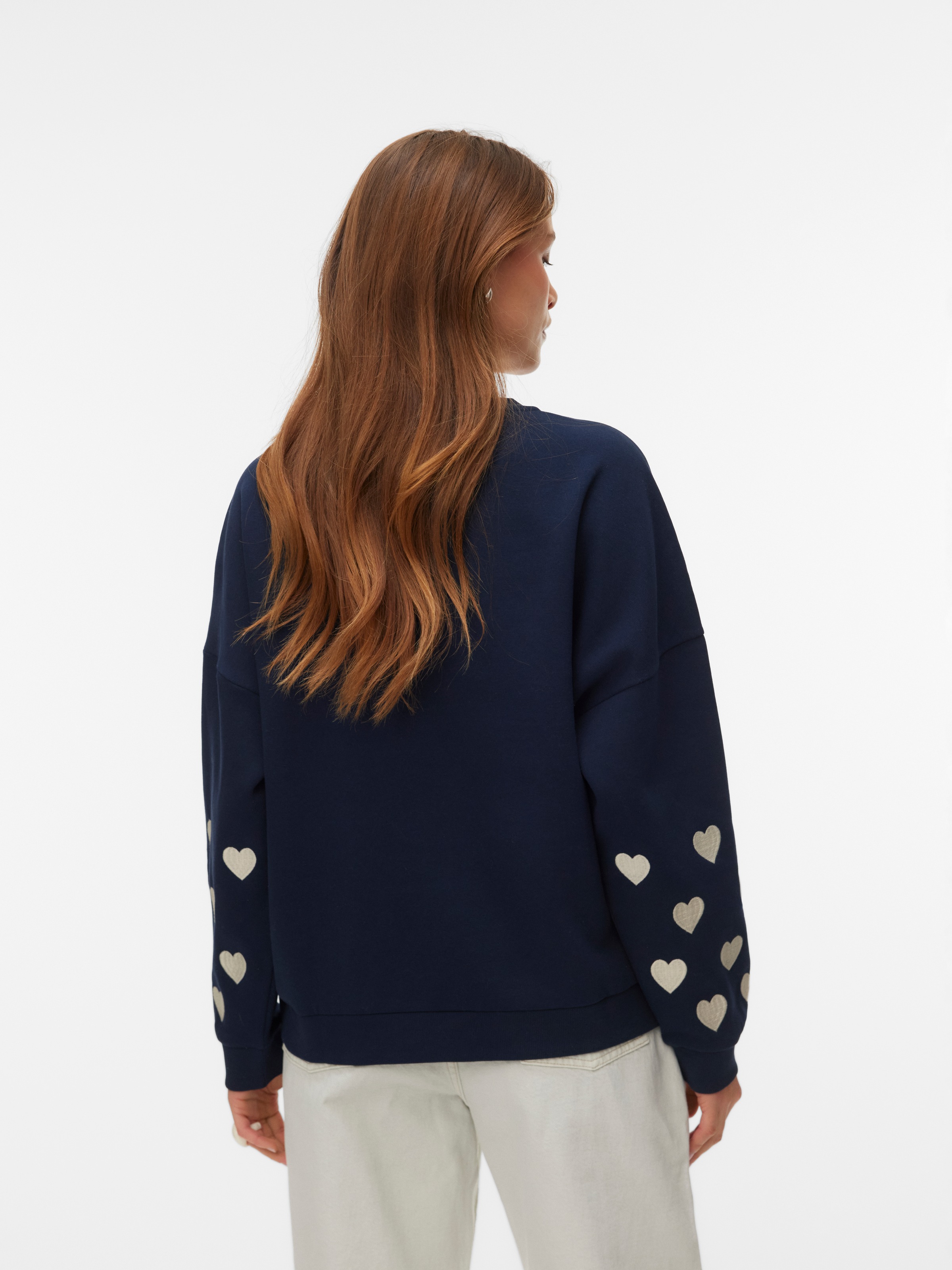 Vero Moda Sweatshirt "VMKAROL BEA LS SWEAT BOX JRS GA", mit Blumendruck günstig online kaufen