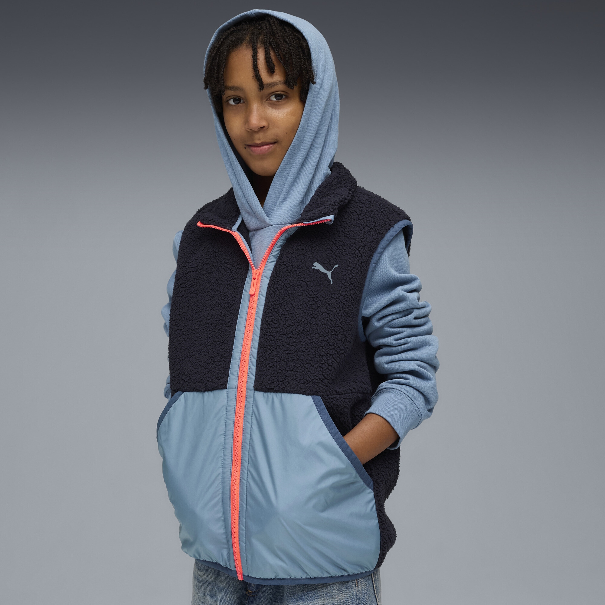 PUMA Funktionsweste »Hybrid Sherpa Weste Jugendliche«