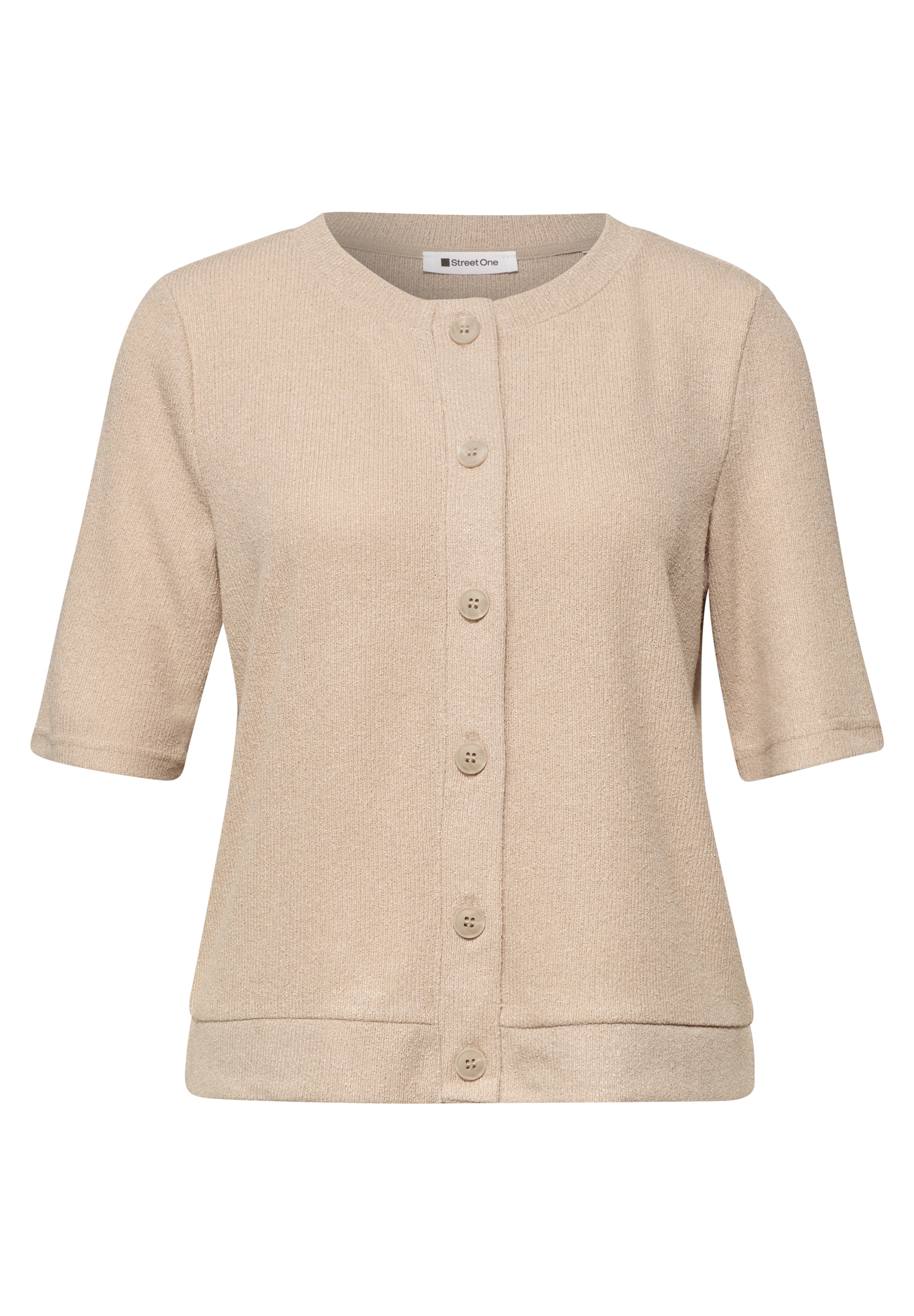 STREET ONE Strickjacke Leicht durchscheinend Qualität, Regular Fit