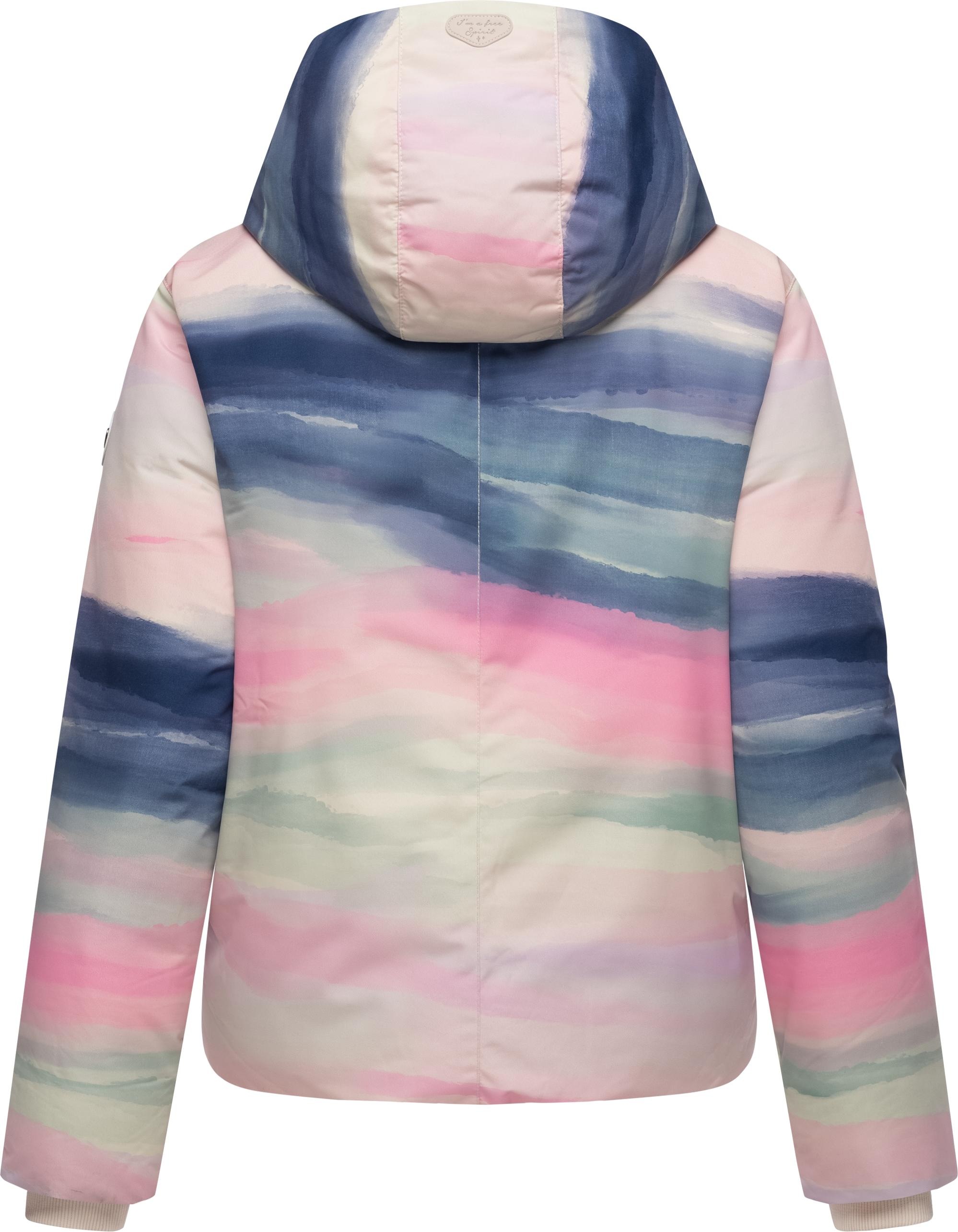 Winterjacke RAGWEAR "Amarrena", Damen, Gr. M (38), beige (ecru), Obermaterial: 100% Polyester; Innenfutter: 100% Polyester; Wattierung: 100% Polyester, lässig geschnitten hüftlang, hoch geschlossener Ausschnitt, Ärmel ohne Ärmelschlitz Rippstrickbündchen, 3