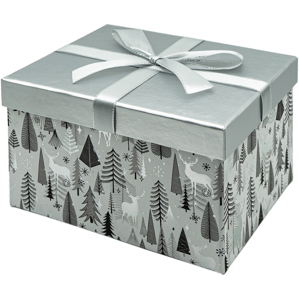 NOOR LIVING Geschenkbox »Weihnachtsdeko«, (Set, 4 St.)