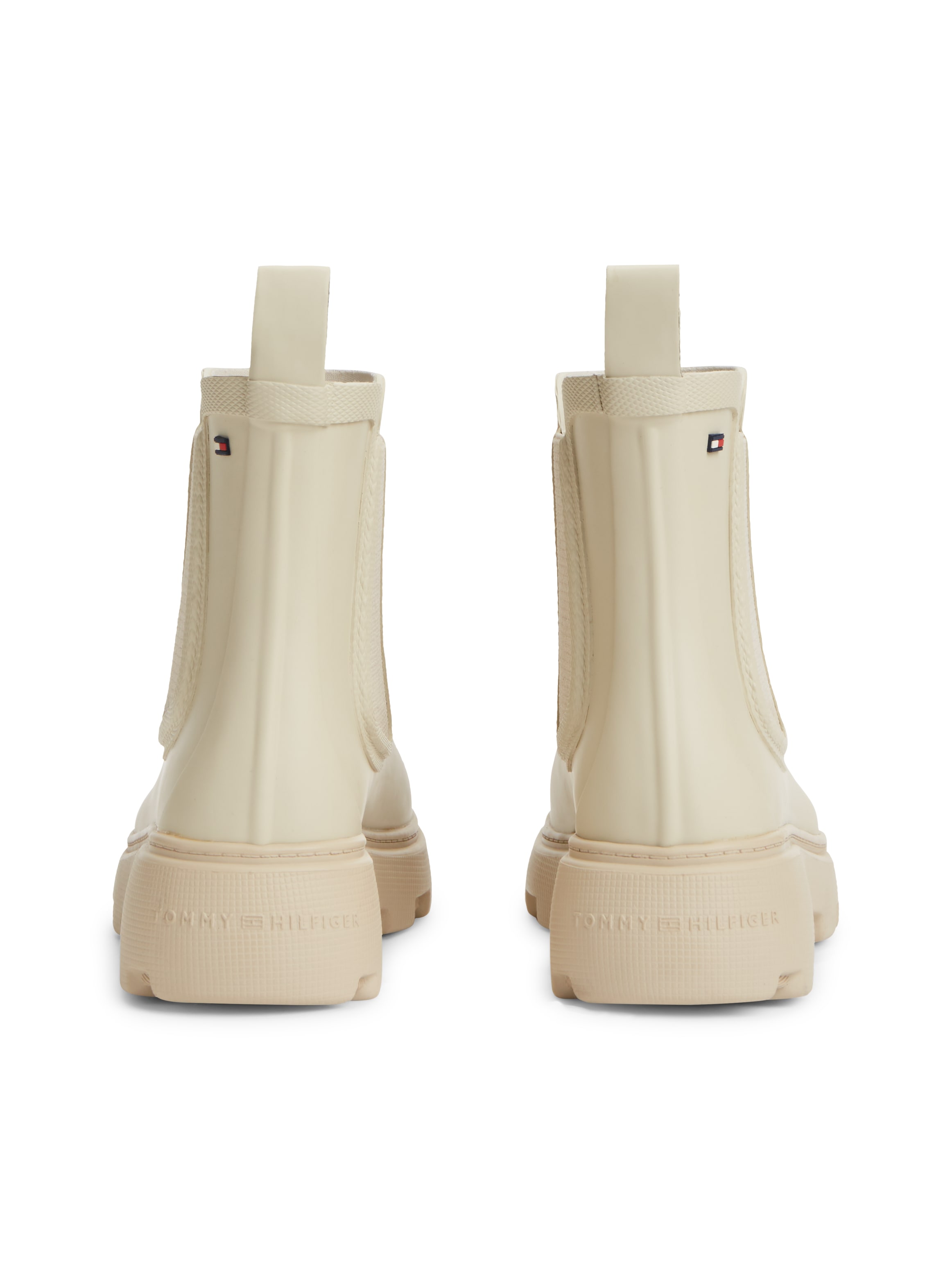 Tommy Hilfiger Chelseaboots »RUBBER FLAG CLEATED RAINBOOT«  Stiefelette, Rainboots mit beidseitigem Stretcheinsatz