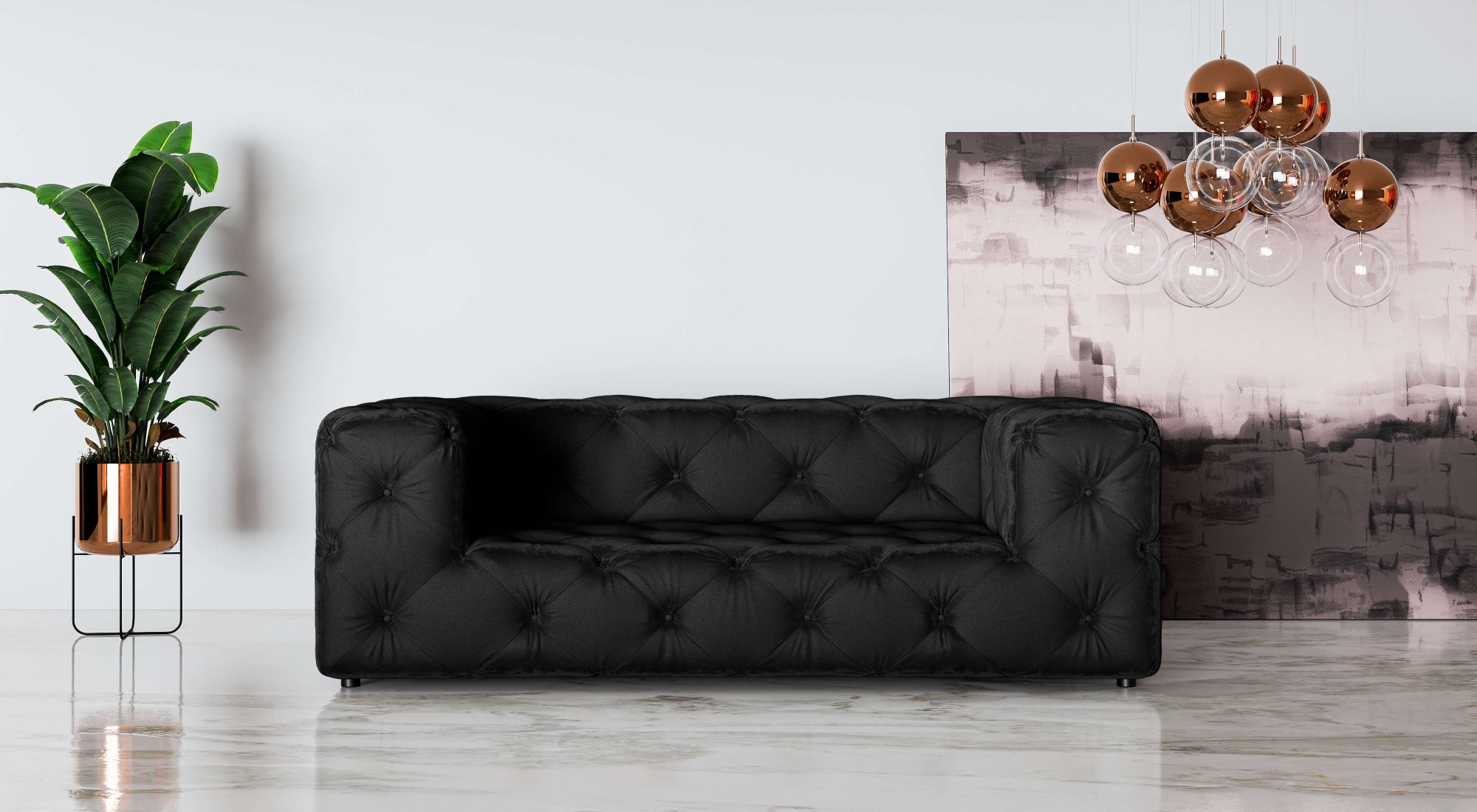 Thumbnail - Places of Style 2-Sitzer "FOLLINA", 2-Sitzer Sofa mit klassischer Chesterfield-Knopfheftung