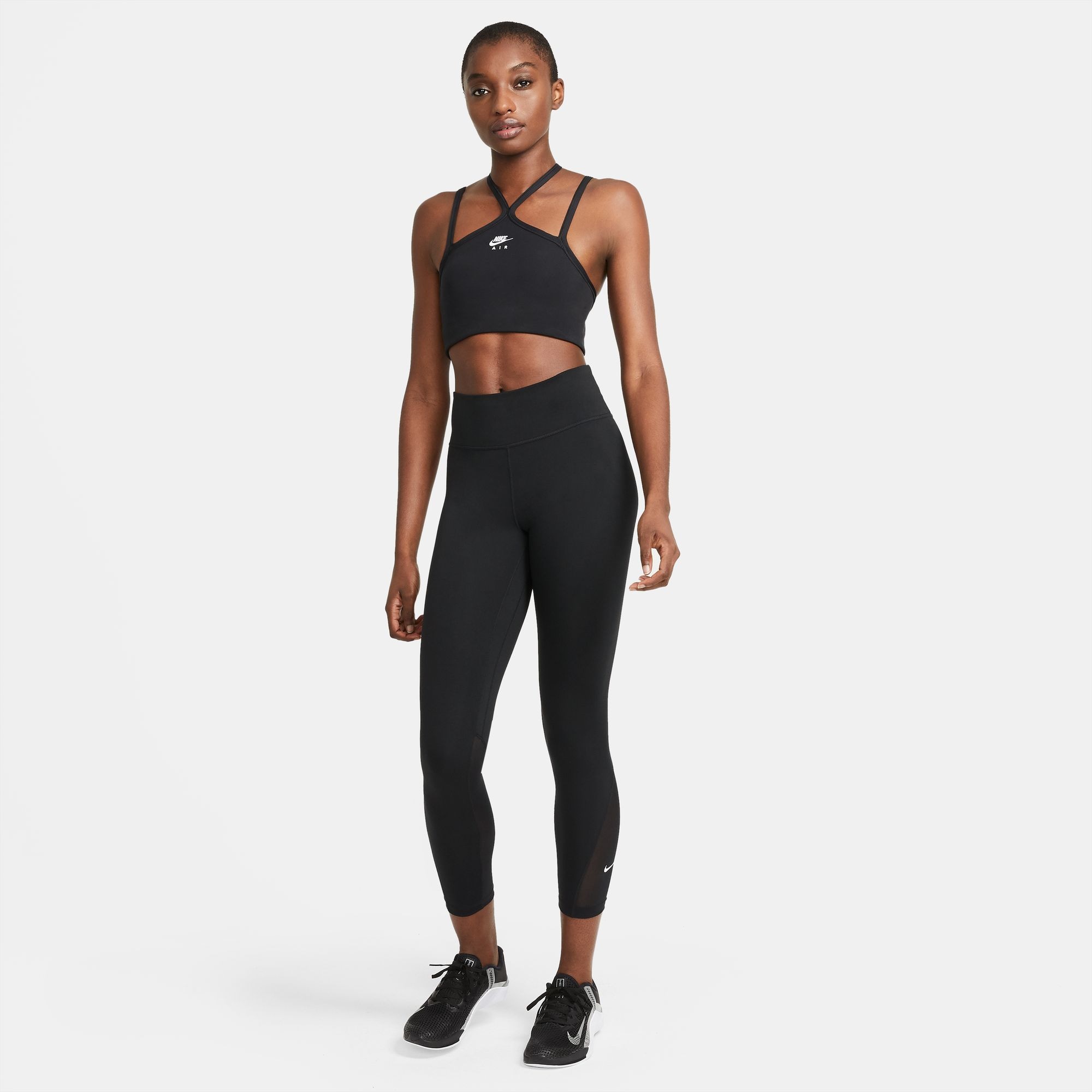 Nike Trainingstights »ONE WOMEN'S MID-RISE / MESH-PANELED LEGGINGS«