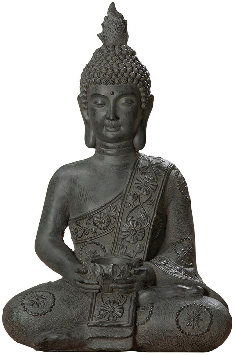 GILDE Buddhafigur »Figur "Buddha" mit Teelichthalter«
