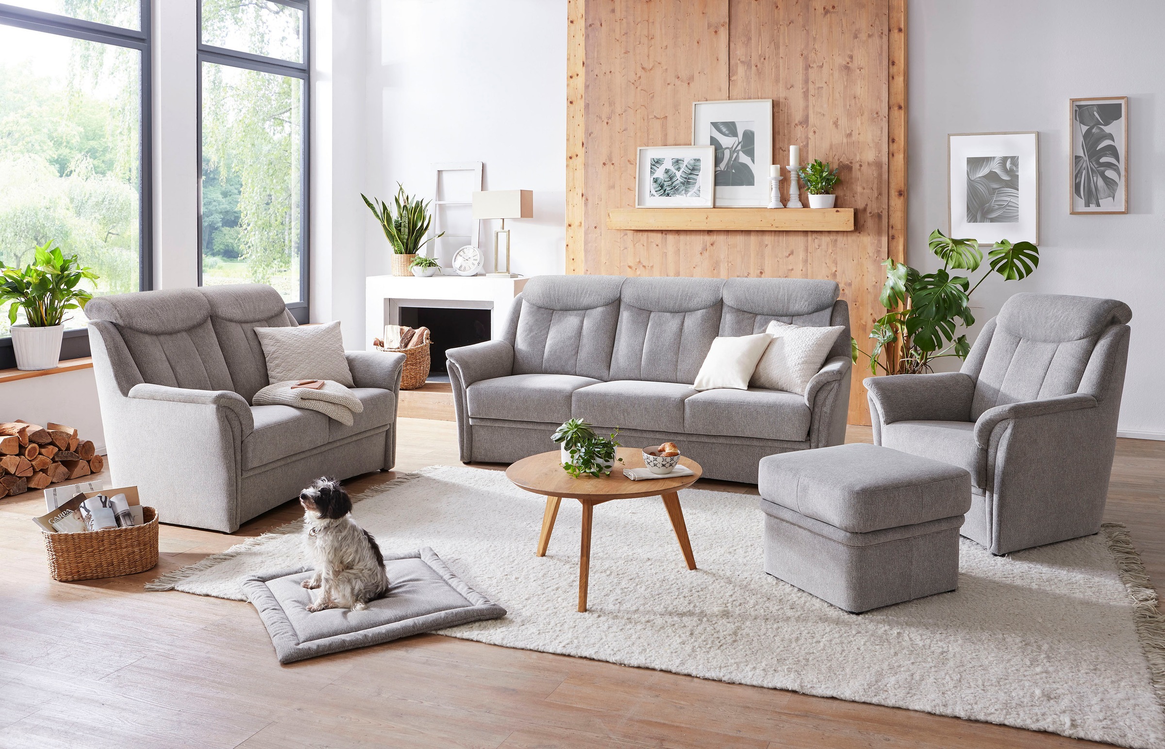 VILLA BECK 2-Sitzer »Lugano«, (1 St.), inklusive Kopfteilverstellung und in Sitzhöhe 46 cm