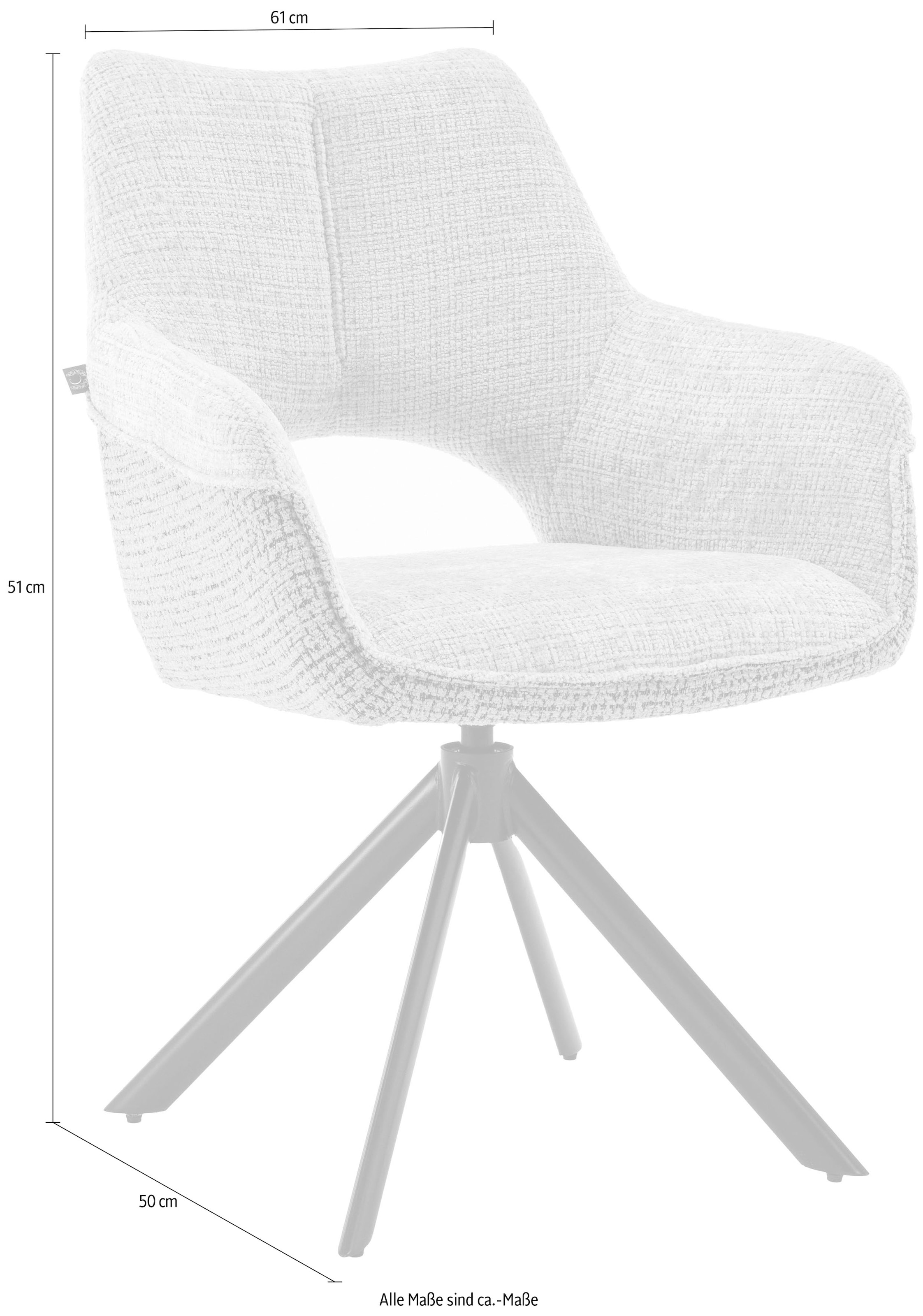 Home affaire Drehstuhl »Calmo«, 1 St., Boucle, tolle Optik