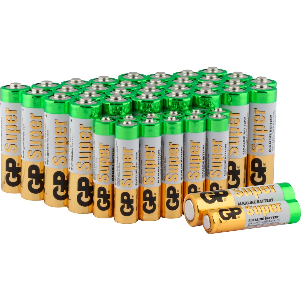 GP Batteries Batterie »44er-Mega Pack GP15A & GP24A«, 1,5 V, (Packung, 44 St.)