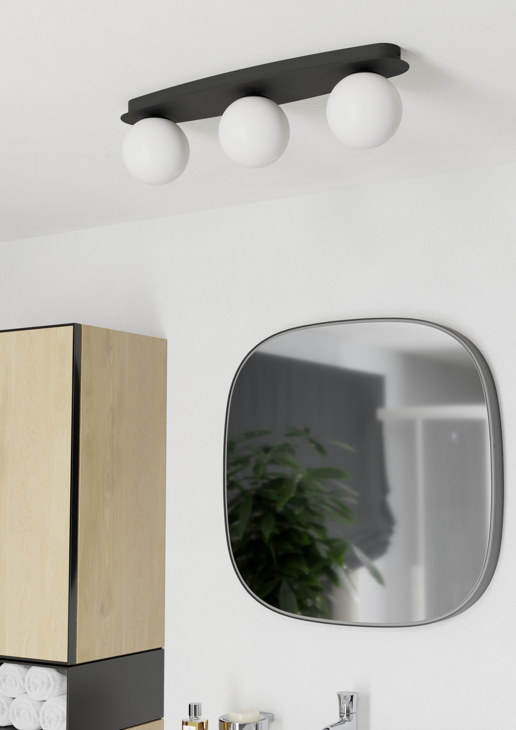 EGLO Deckenleuchte »CASTROVIDO Wand- / Deckenlampe - Stahl - G9 - 3X4,2W - IP44« G9 1 Stk.