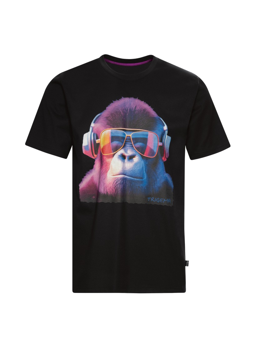 Trigema T-Shirt »TRIGEMA T-Shirt mit coolem Gorilla-Print«, (1 tlg.)