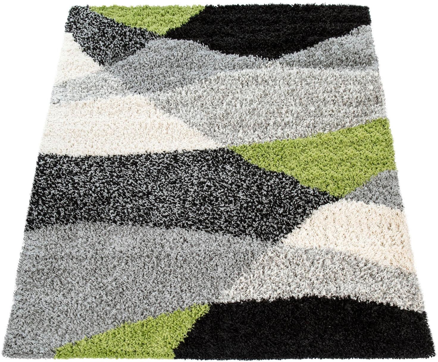 Paco Home Hochflor-Teppich »Mango 308«, rechteckig, 34 mm Höhe, weicher Shaggy, modernes Design, ideal im Wohnzimmer & Schlafzimmer