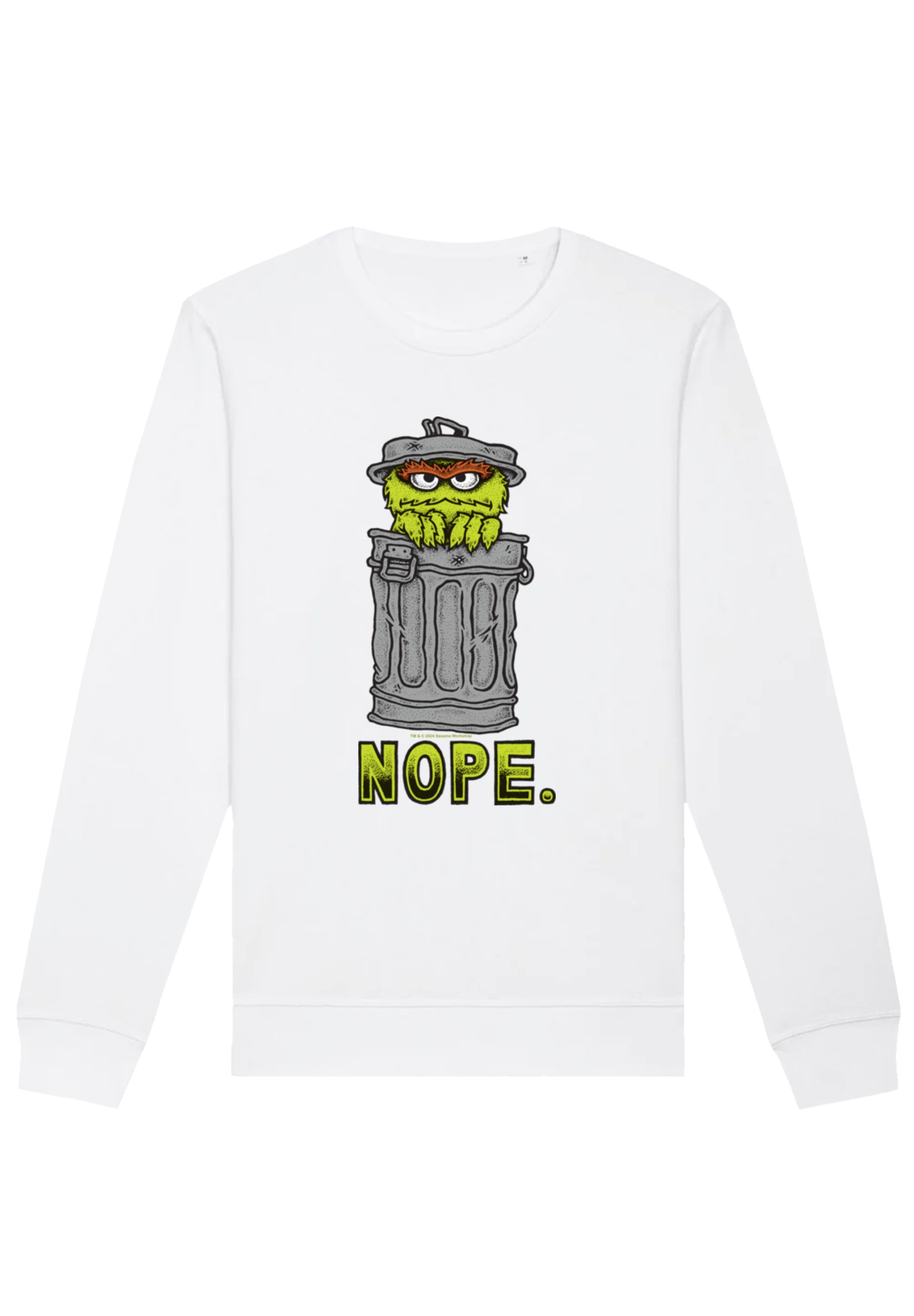 F4NT4STIC Sweatshirt "Sesamstraße Oscar Nope", Premium Qualität günstig online kaufen