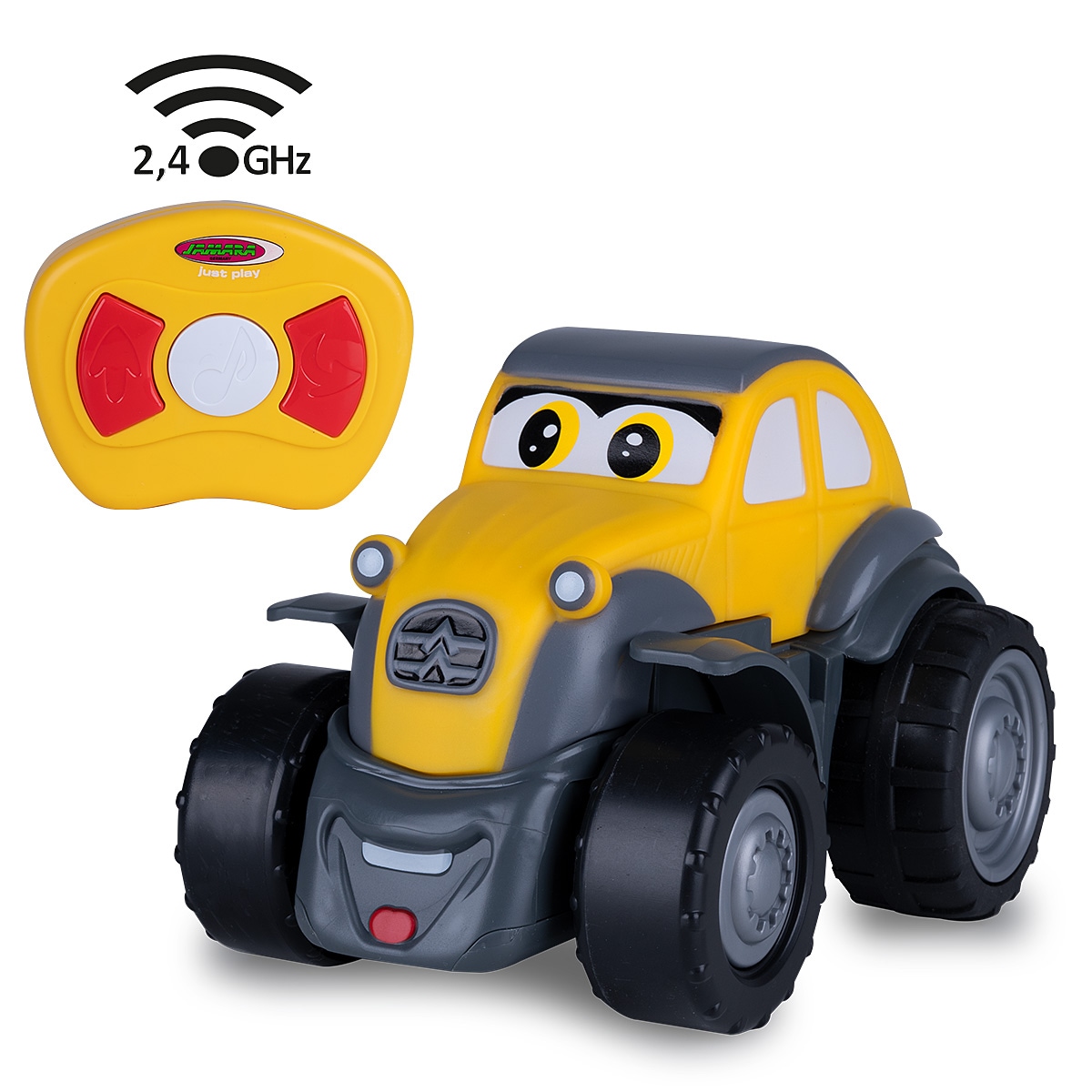 JAMARA Kinder RC-Tier "My first RC Ente 2,4 GHz mit Sound", gelb, B:12,5cm H:12,5cm T:17,6cm, Fernlenkfahrzeuge