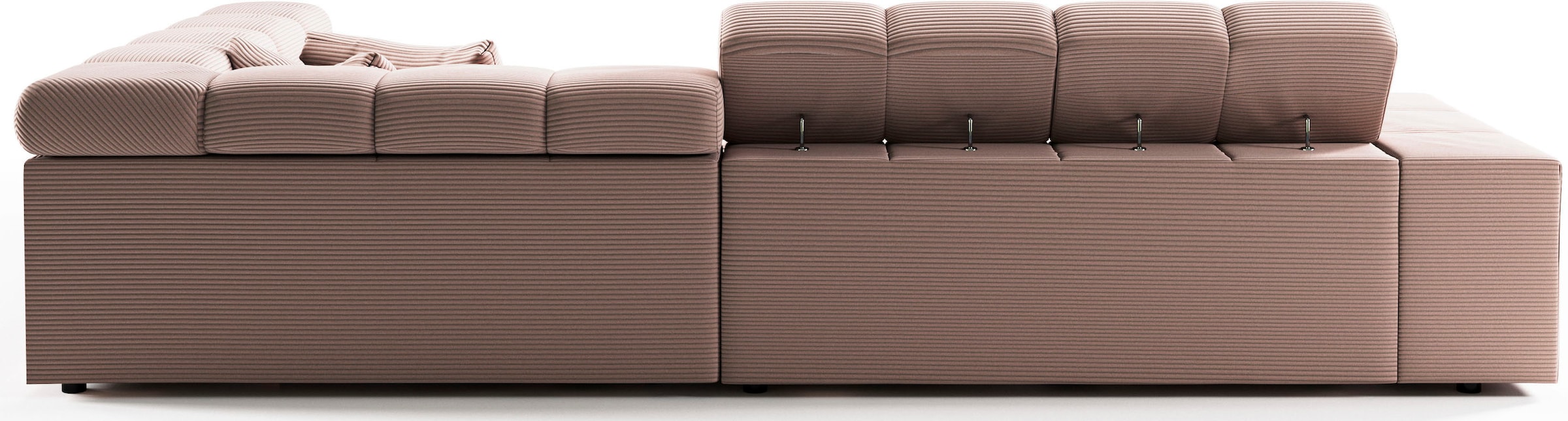 INOSIGN Ecksofa »Ancona incl. Kopfteilverstellung, OTTOs Choice, Breite 319cm, L-Form«, wahlweise motorische Sitztiefenverstellung, auch in Cord + Easy Care