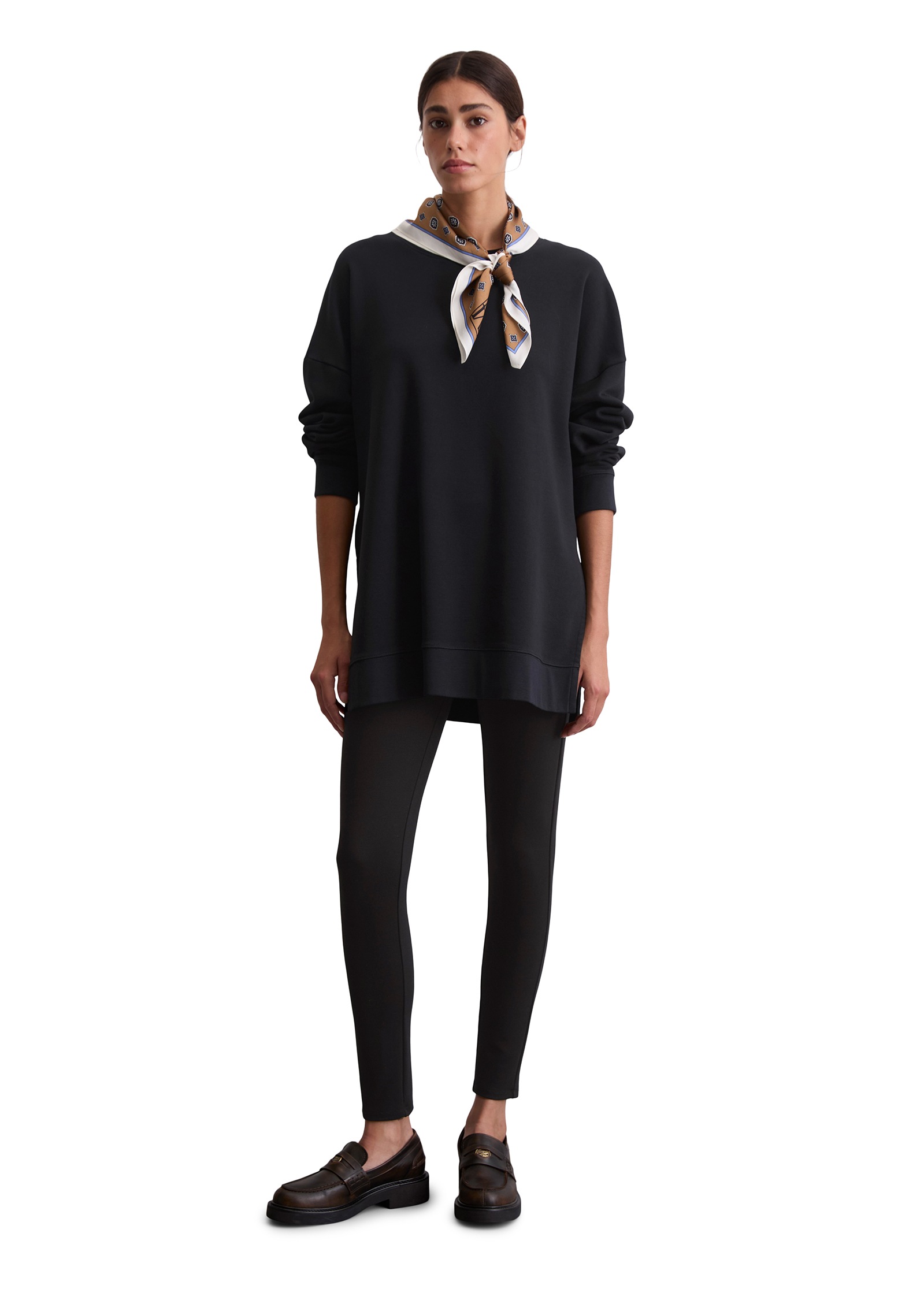 Marc O'Polo Sweatshirt, loose fit aus Organic Cotton, Schlitze an den Seiten
