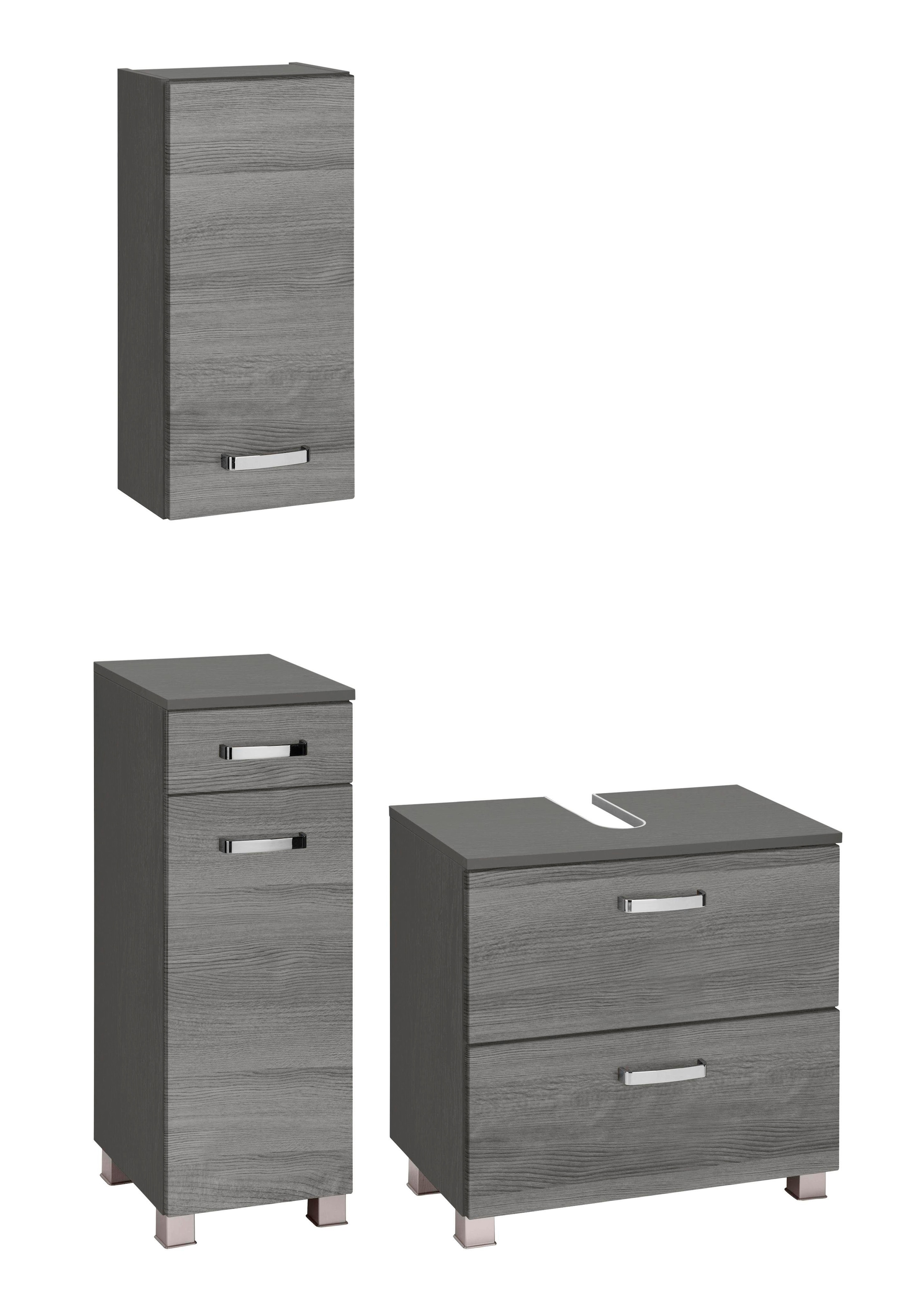 welltime Badmöbel-Set "Ravenna" 3 Stk. tlg. Hängeschrank, Unterschrank, Was günstig online kaufen