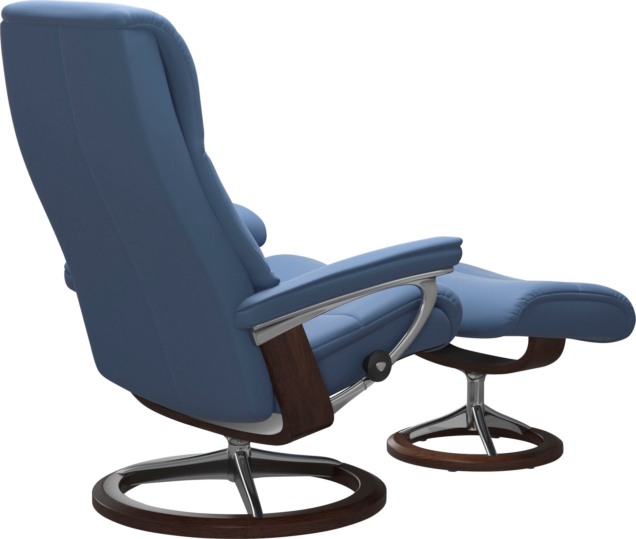 Thumbnail - Stressless Fußhocker "View" mit Signature Base,Gestell Braun