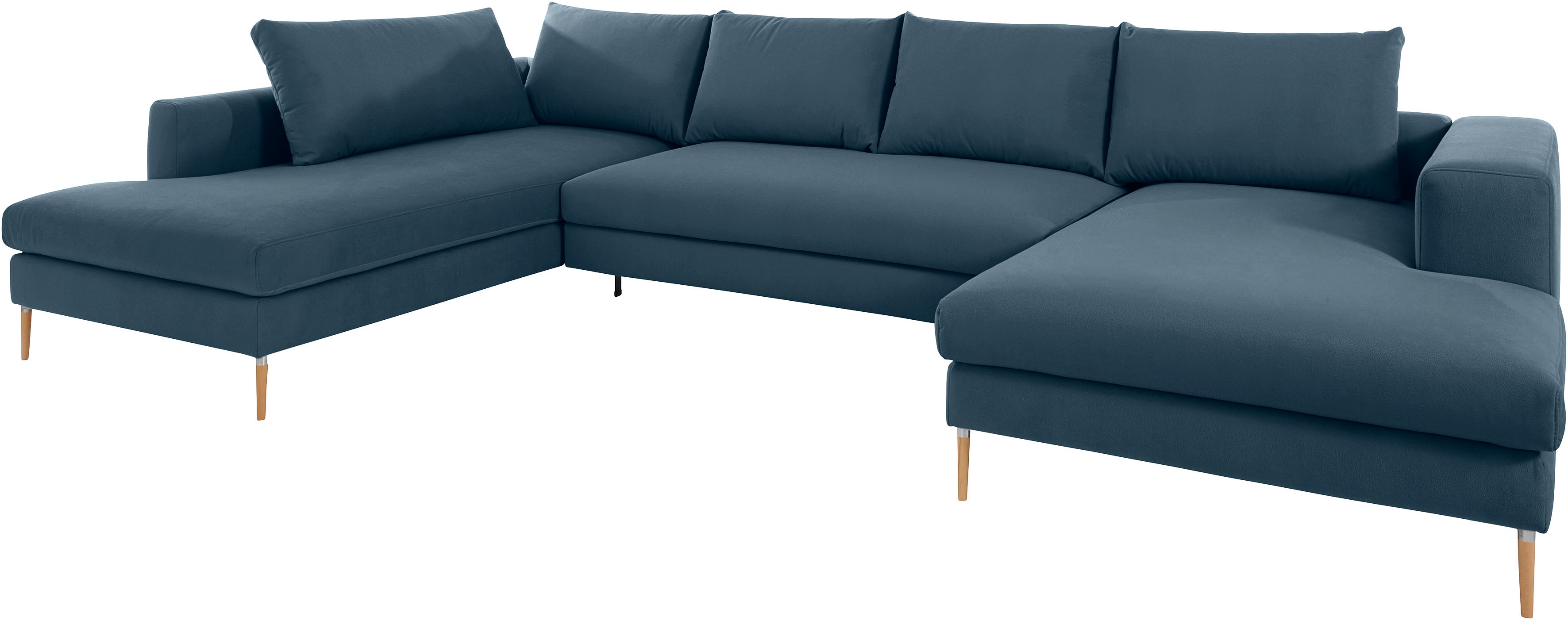 Thumbnail - OTTO products Wohnlandschaft "Finnja, viel Platz, wahlweise Bettfunktion und Bettkasten, U-Form"