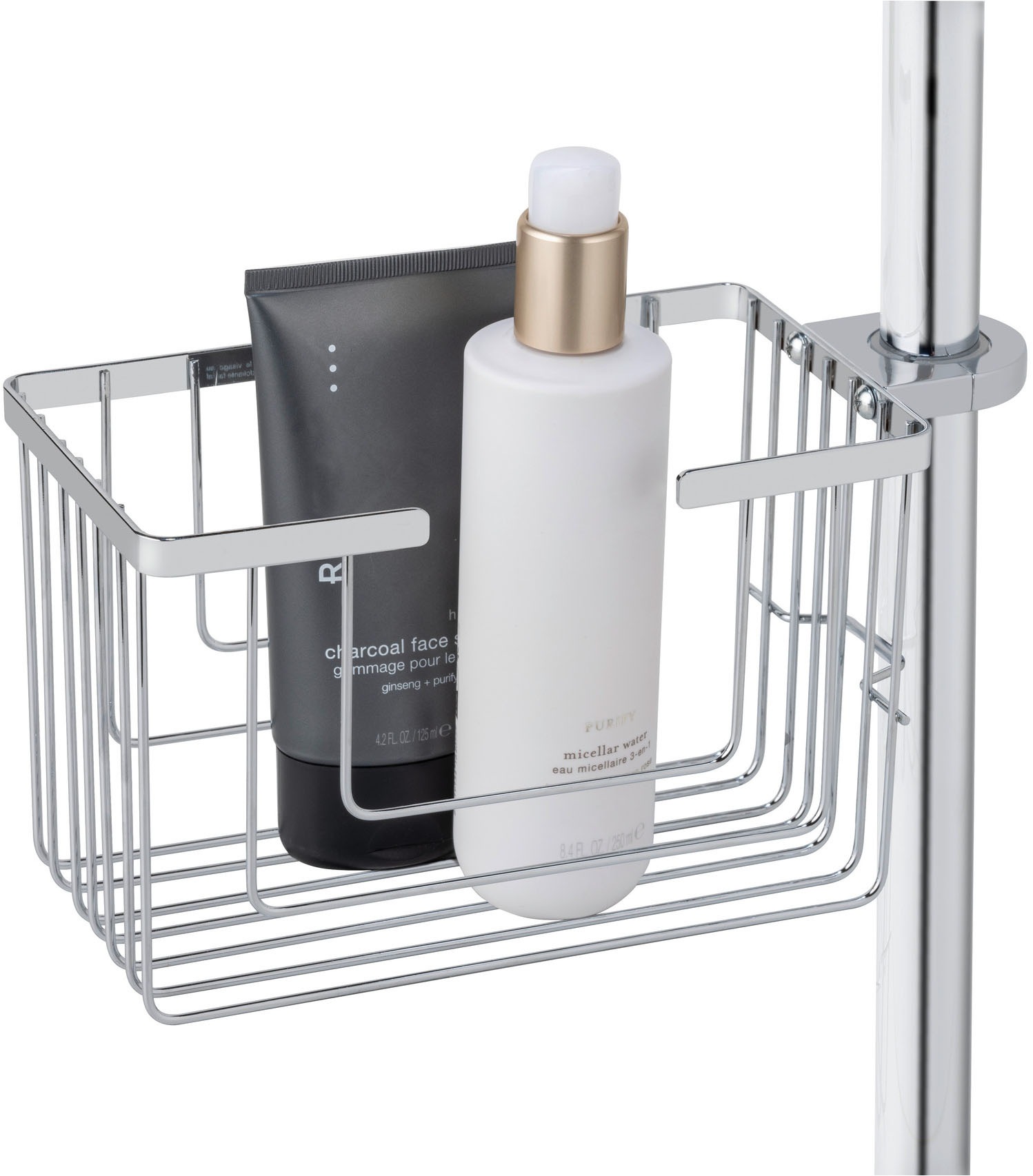 WENKO Duschablage "Valognes" Duschstangencaddy aus rostfreiem Edelstahl, Mo günstig online kaufen