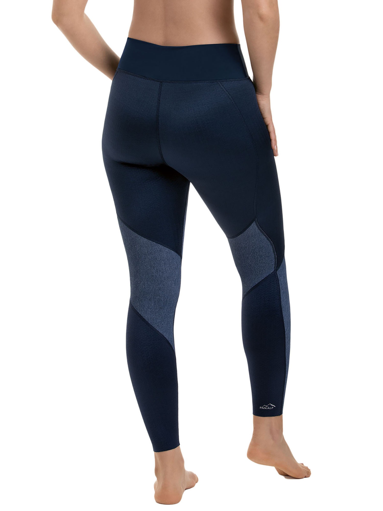 Sporthose ANITA "Sport Tights Sport Tights Compression", Damen, Gr. 36, N-Gr, blau (jeans), Obermaterial: 72% Polyamid PA. 28% Elasthan EL., Hosen Sporthose 3
