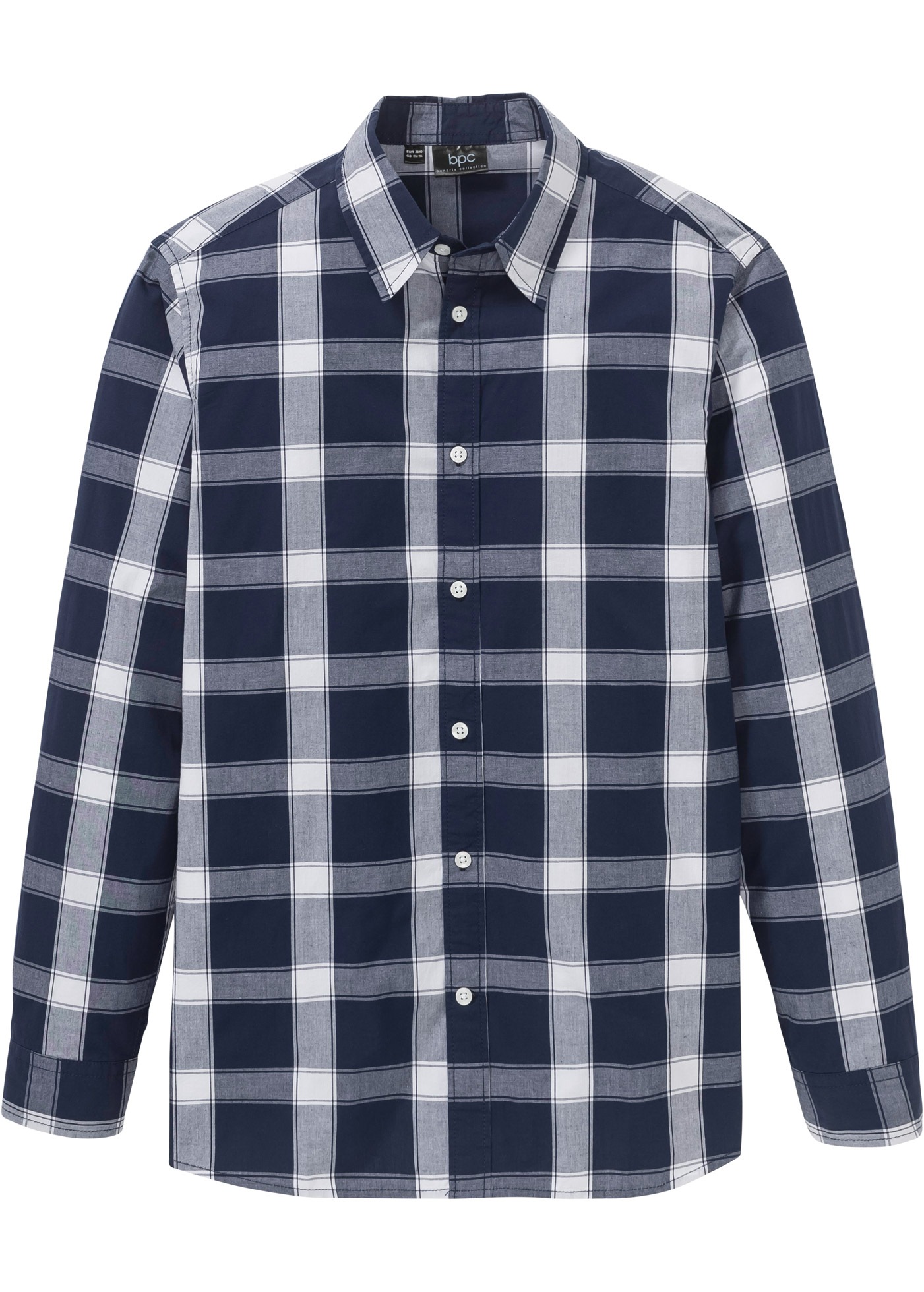 bonprix Langarmhemd »Langarmhemd aus reiner Baumwolle«, Langarmhemd aus reiner Baumwolle
