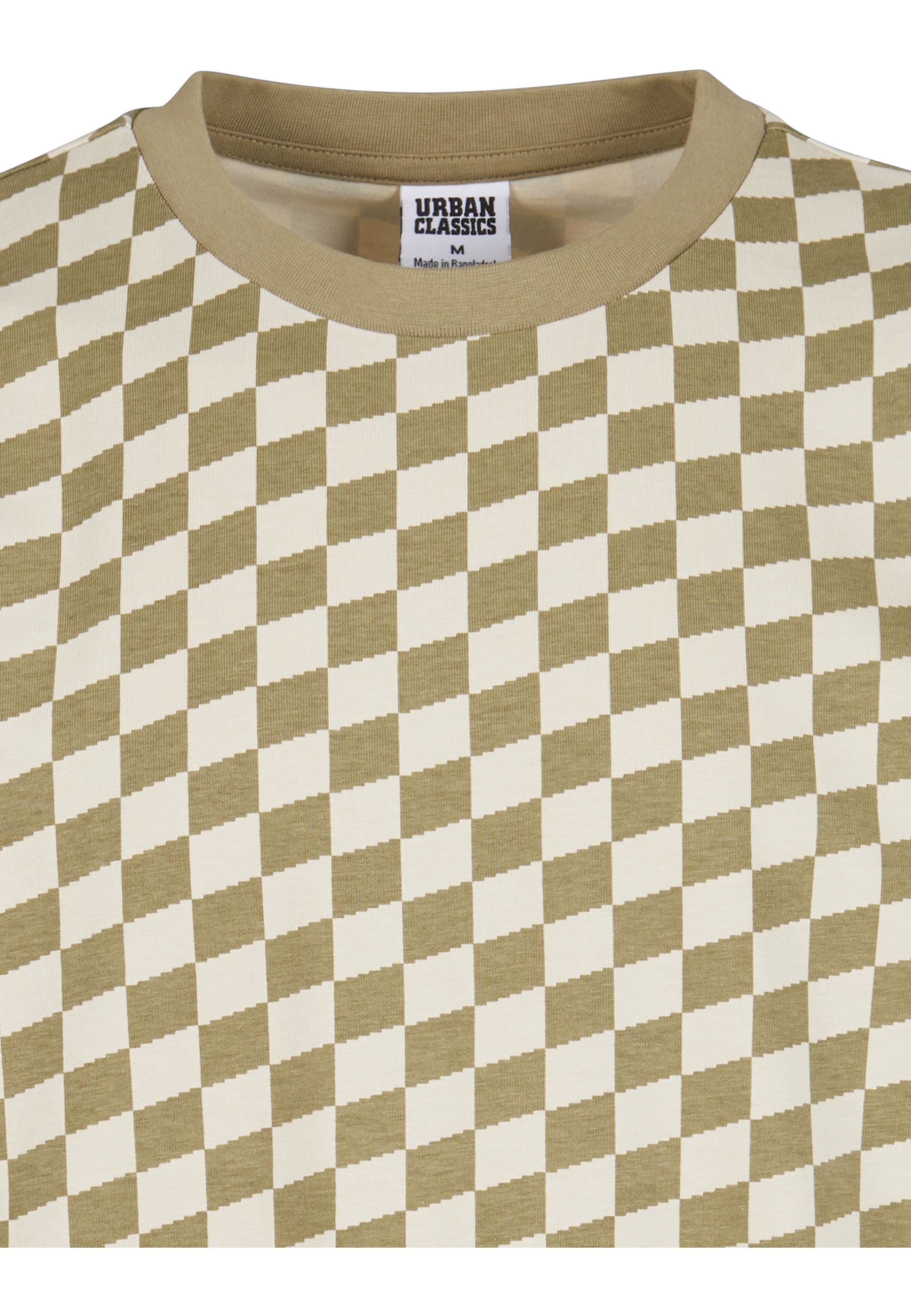 URBAN CLASSICS Kurzarmshirt »Urban Classics Herren Oversized Check Tee« 1 Stk.