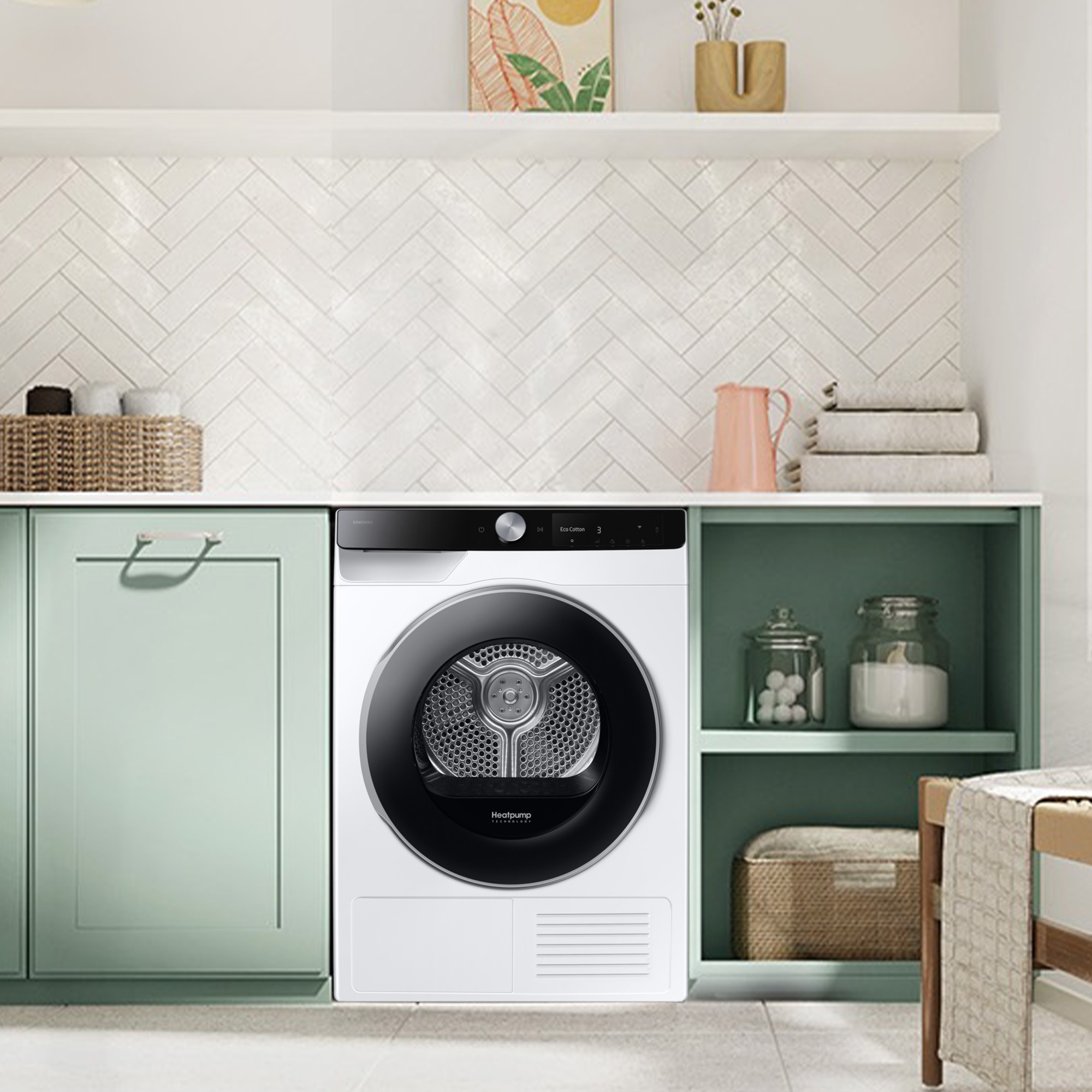 Samsung Wärmepumpentrockner »DV90DG6845LKU2/LBU2« DV6400D Klartext-Display - Einfache und komfortable Bedienung