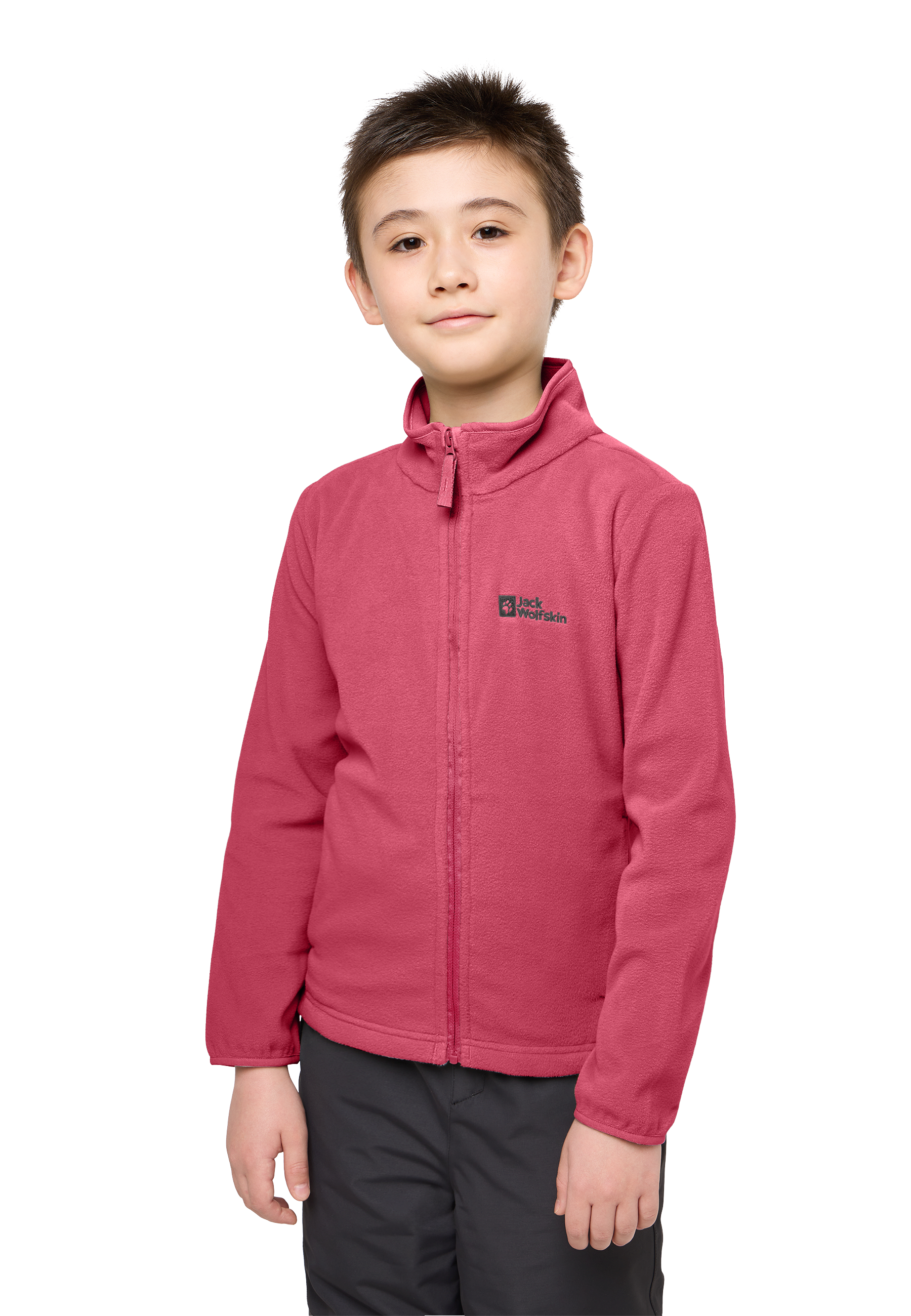 Jack Wolfskin Fleecejacke "TAUNUS JACKET K" hochschließender Kragen, mit Reißverschluss, atmungsaktiv