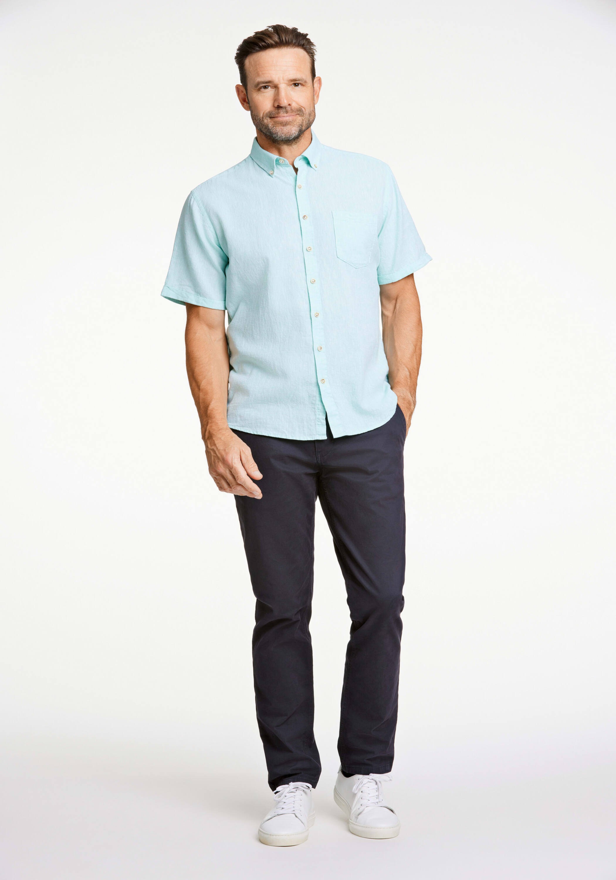 Jack's Leinenhemd Regular Fit Mint Grün XL 3