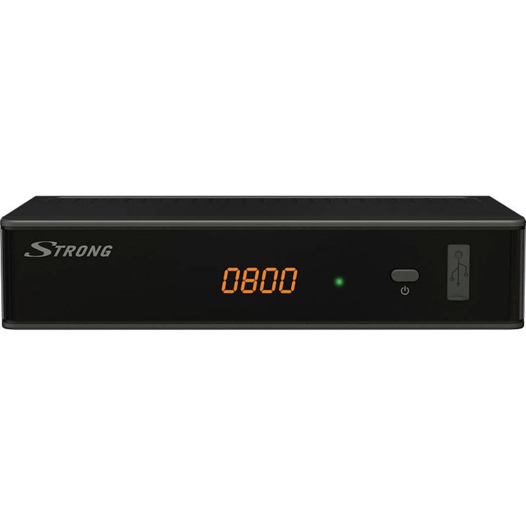 Strong Kabel-Receiver »SRT 3002 HDTV-«, (EPG (elektronische Programmzeitschrift)-Videotext-Videotextuntertitel-Automatischer Sendersuchlauf-Timer-FM Tuner-USB-Mediaplayer-Kindersicherung-Time-Shift-USB PVR Ready)
