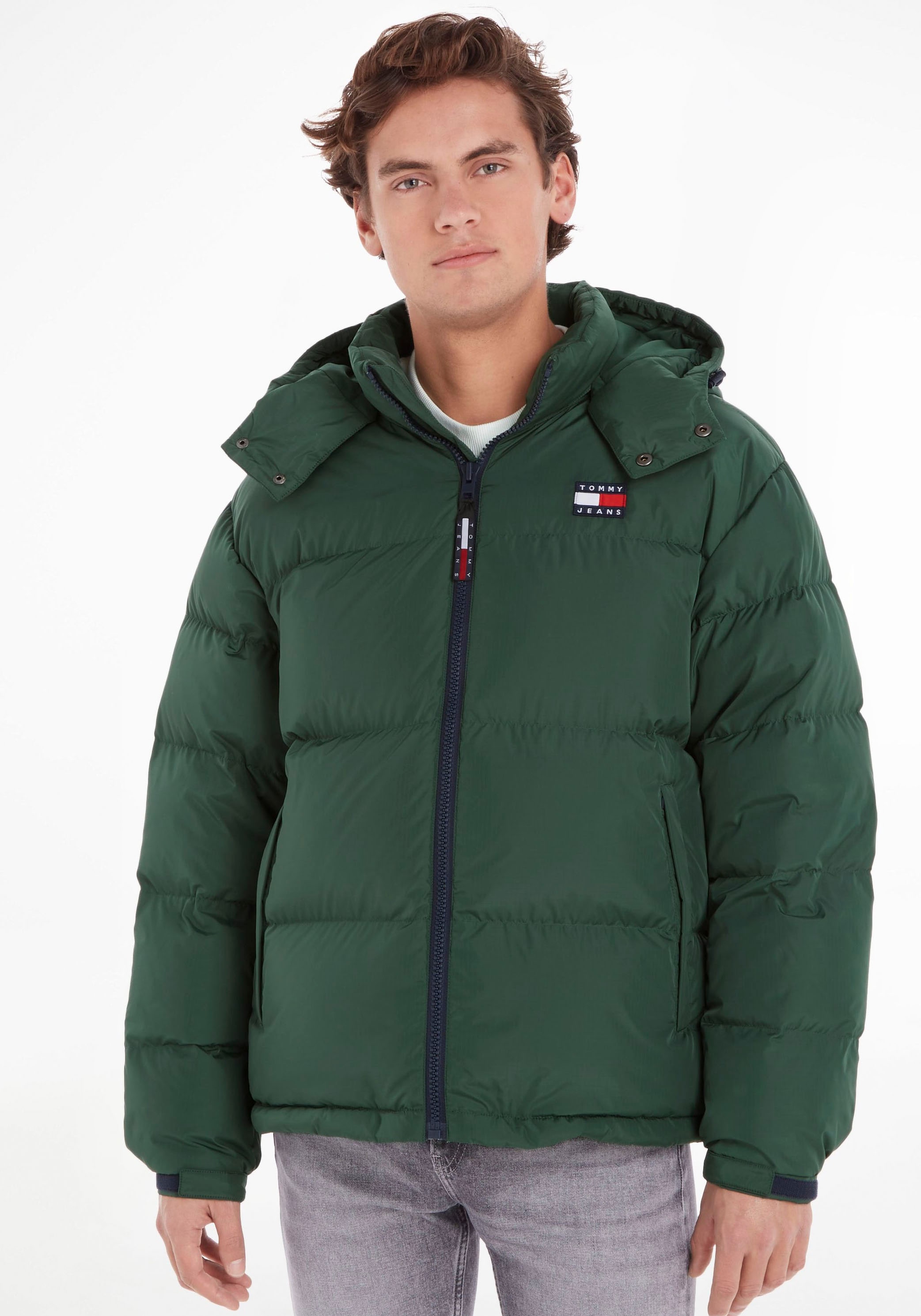 Tommy Hilfiger Steppjacke »QUILTED HOODED JACKET«, Kapuze, | Reißverschlusstaschen mit für seitlich mit BAUR und ▷ innen