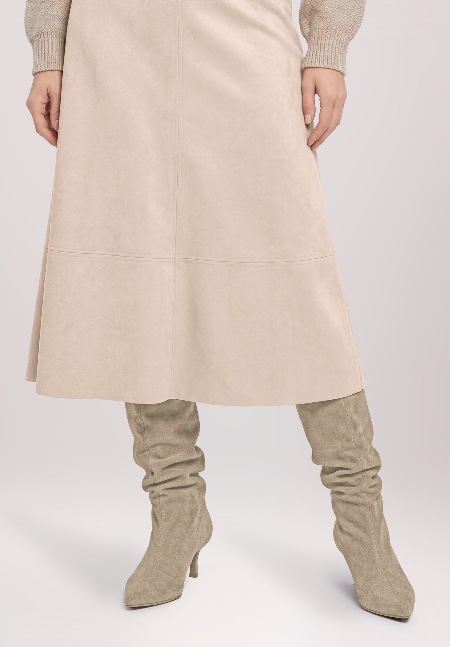 Betty&Co Midirock »Damen mit Eingrifftaschen«